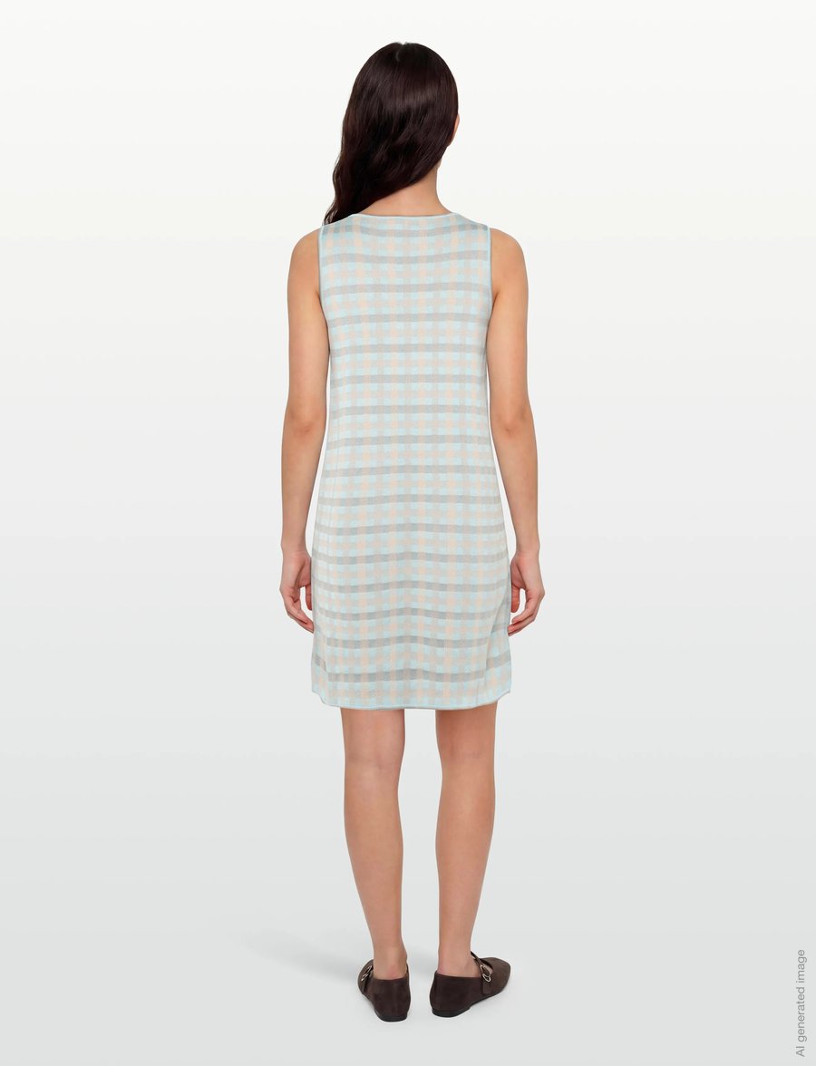 Maison Kitsune - TANK DRESS - sommerkleider - sky - 4
