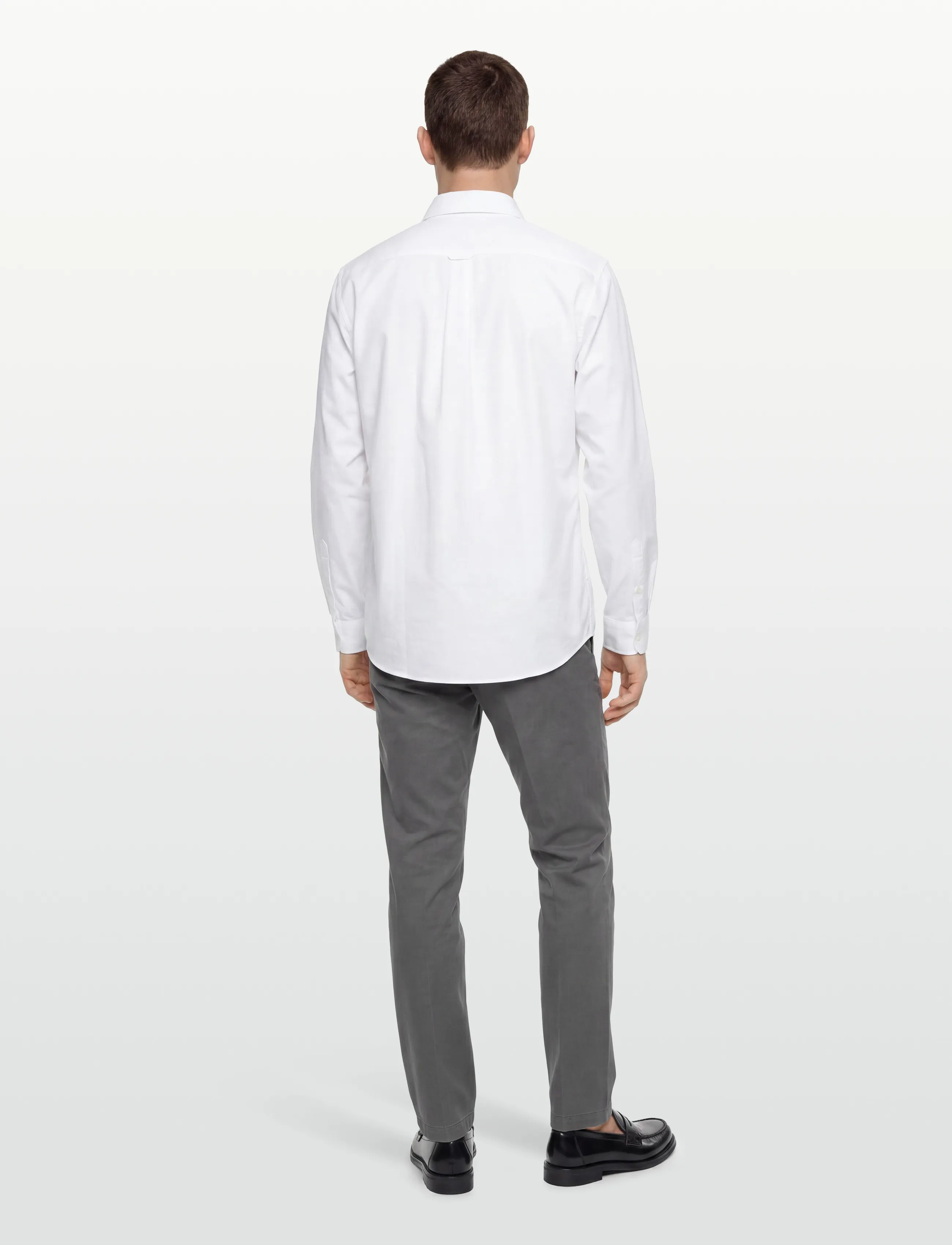 Maison Kitsune - TRICOLOR FOX PATCH CLASSIC SHIRT BD - oxfordi särgid - white - 4