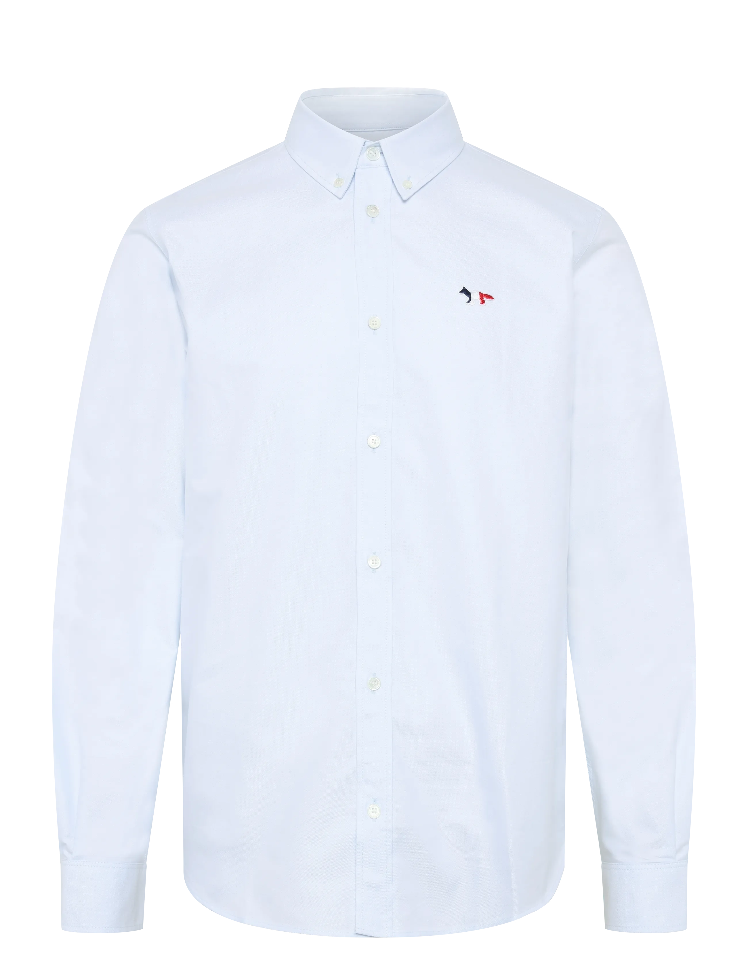 Maison Kitsune TRICOLOR FOX PATCH CLASSIC SHIRT BD - Skjorter - LIGHT BLUE / blue
