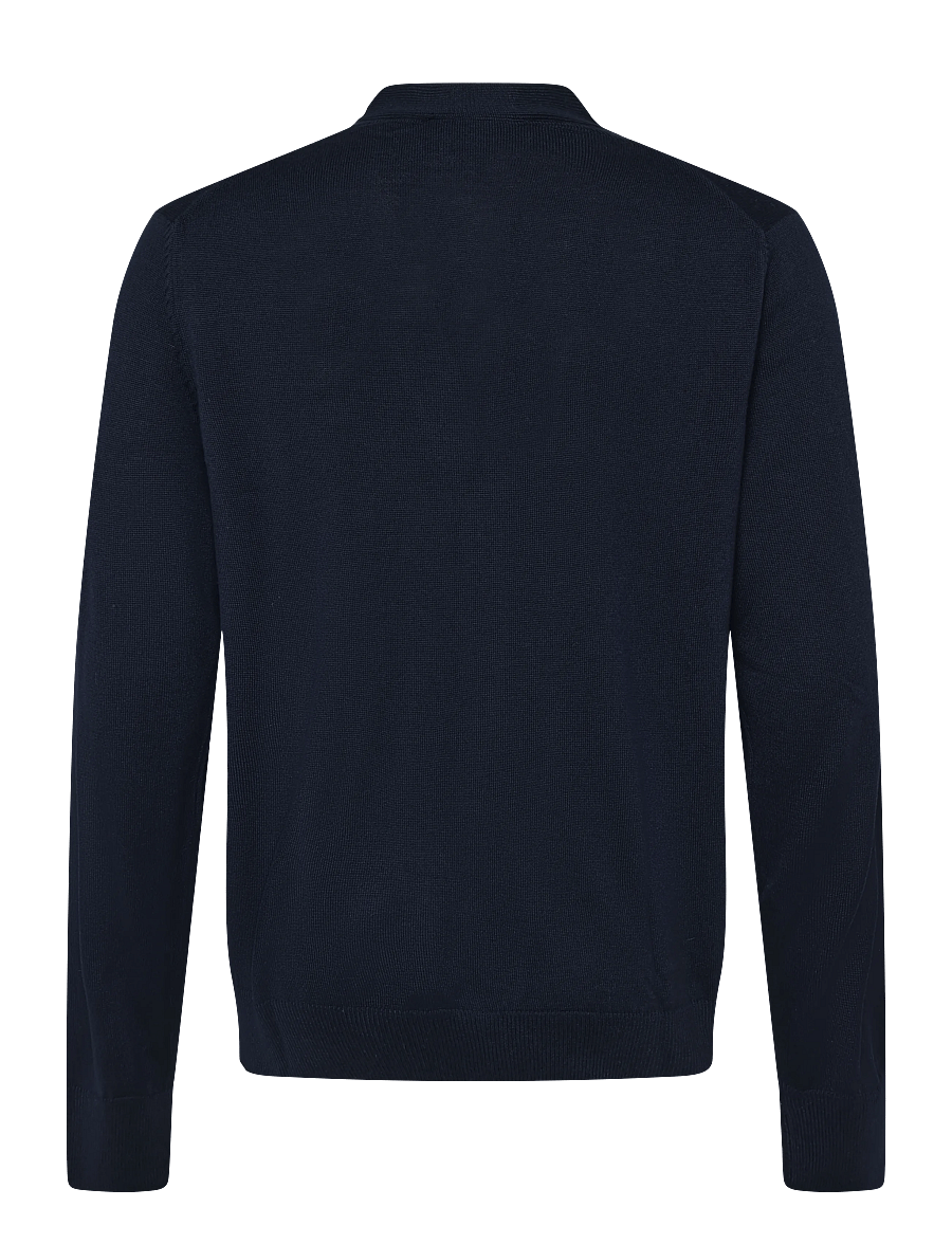 Maison Kitsune - TRICOLOR FOX PATCH CLASSIC CARDIGAN - strickjacken - navy - 1