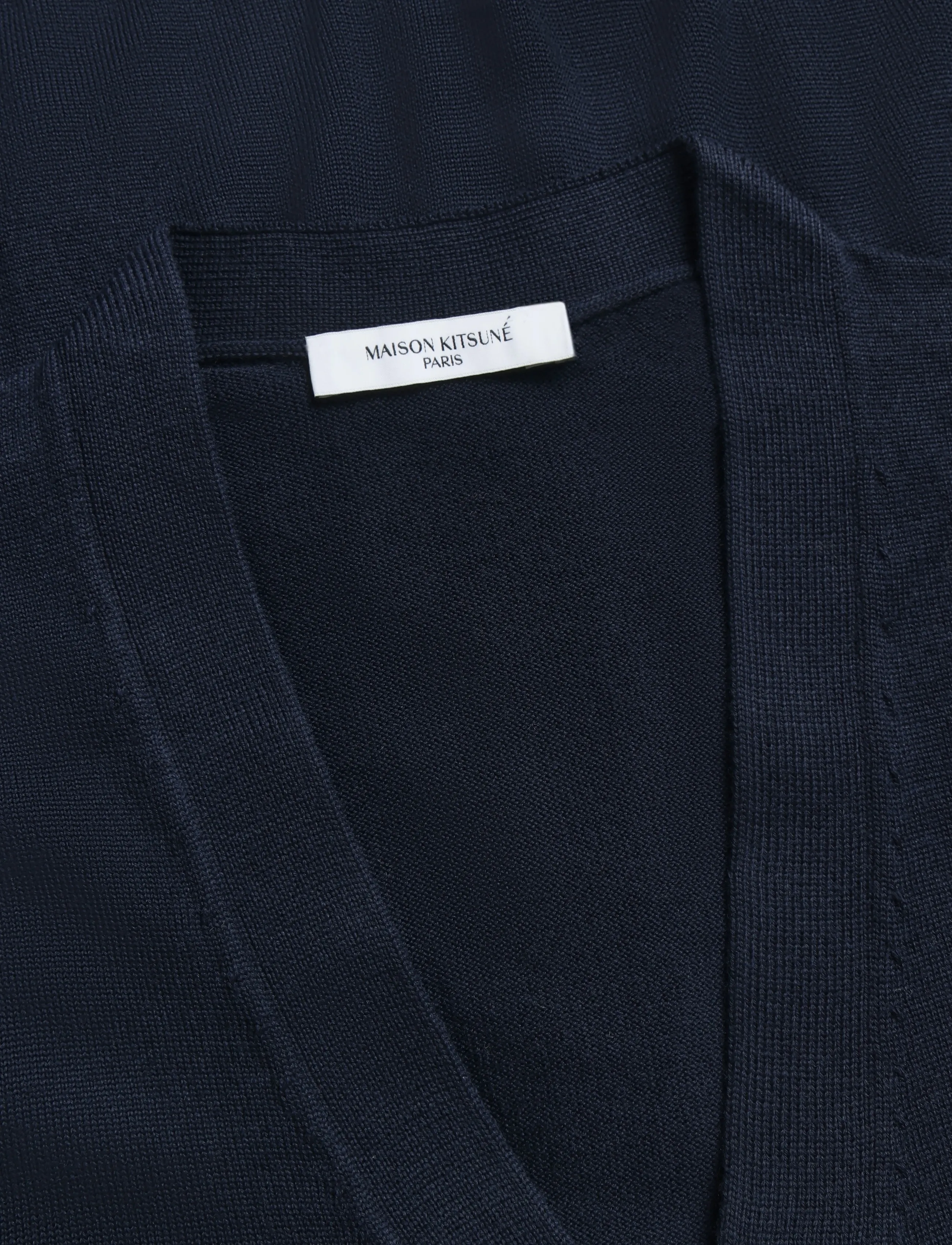 Maison Kitsune - TRICOLOR FOX PATCH CLASSIC CARDIGAN - navy - 2