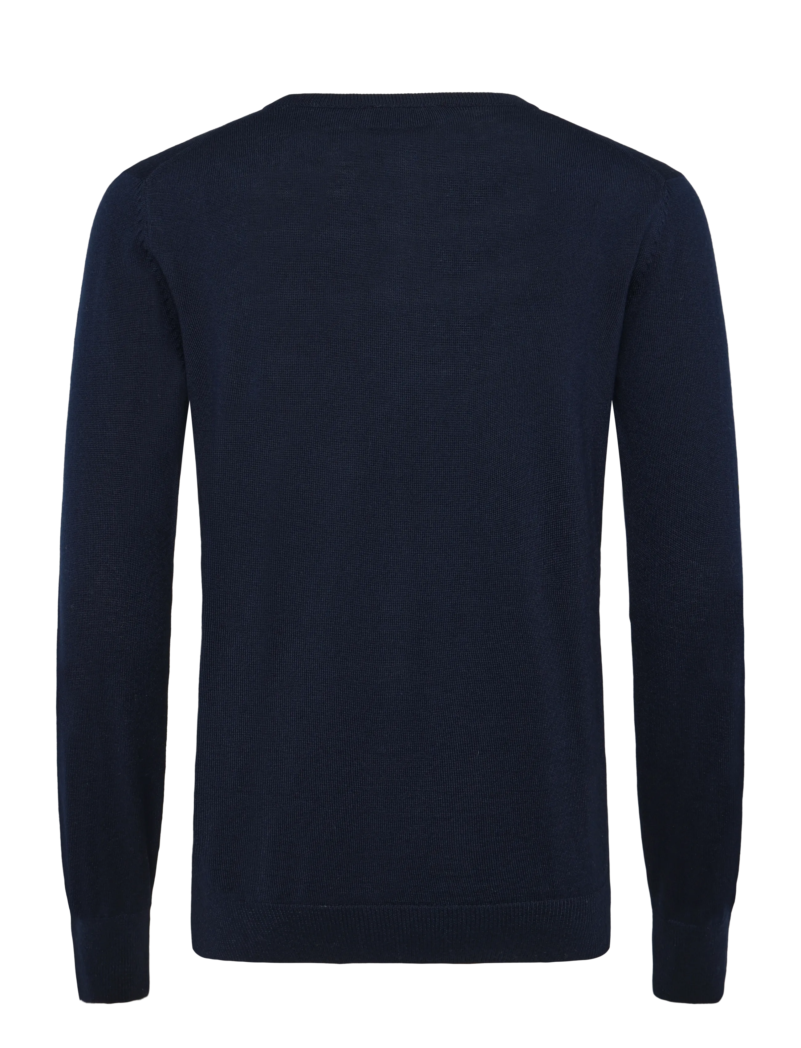 Maison Kitsune - TRICOLOR FOX PATCH CLASSIC R-NECK JUMPER - navy - 1