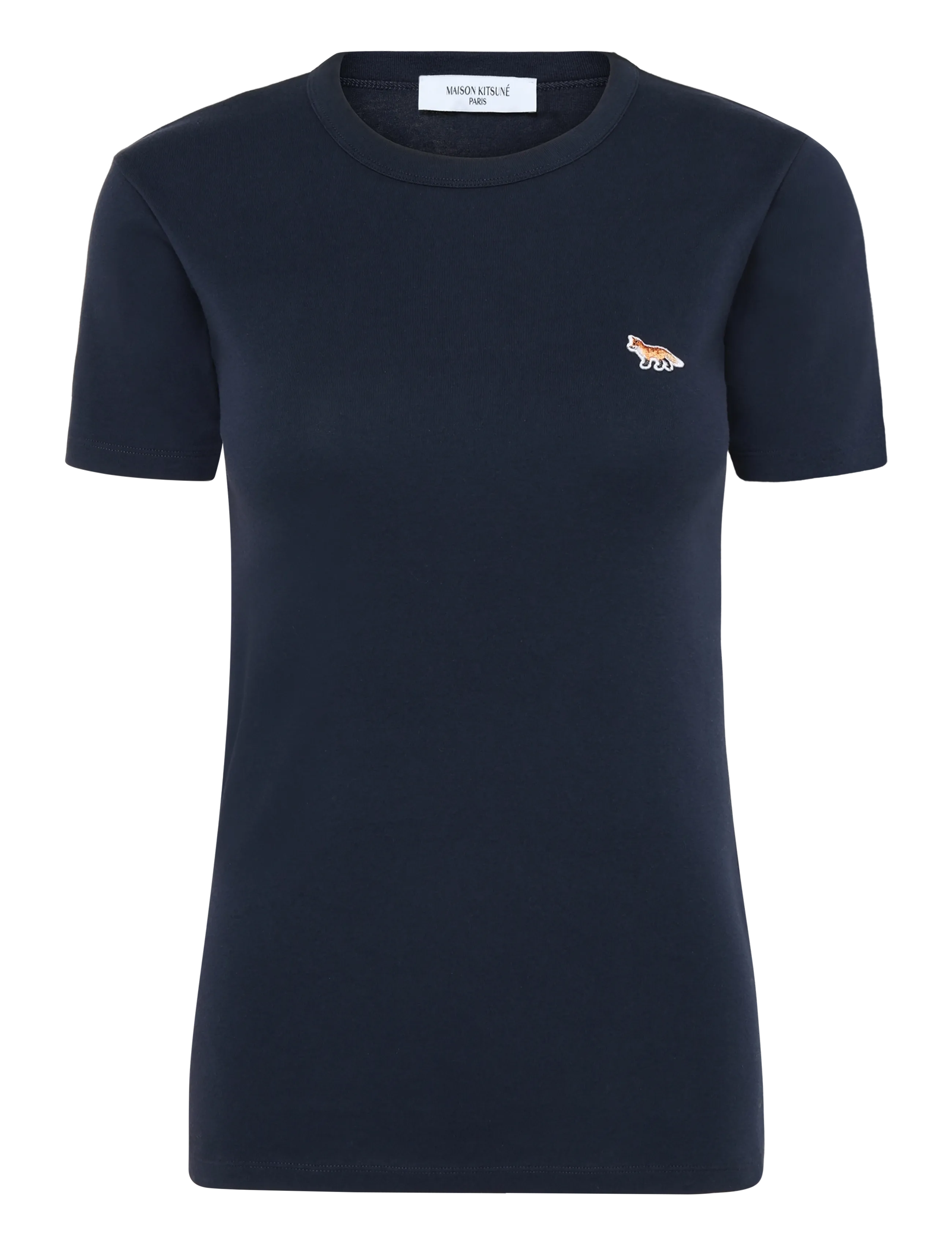 Maison Kitsune - PROFILE FOX PATCH FITTED TEE-SHIRT - navy - 1