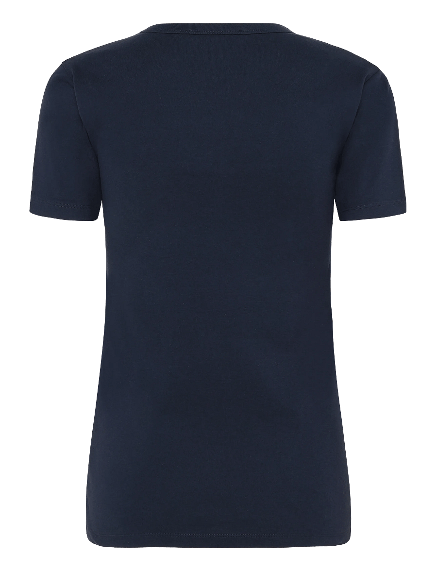 Maison Kitsune - PROFILE FOX PATCH FITTED TEE-SHIRT - t-shirts - navy - 2