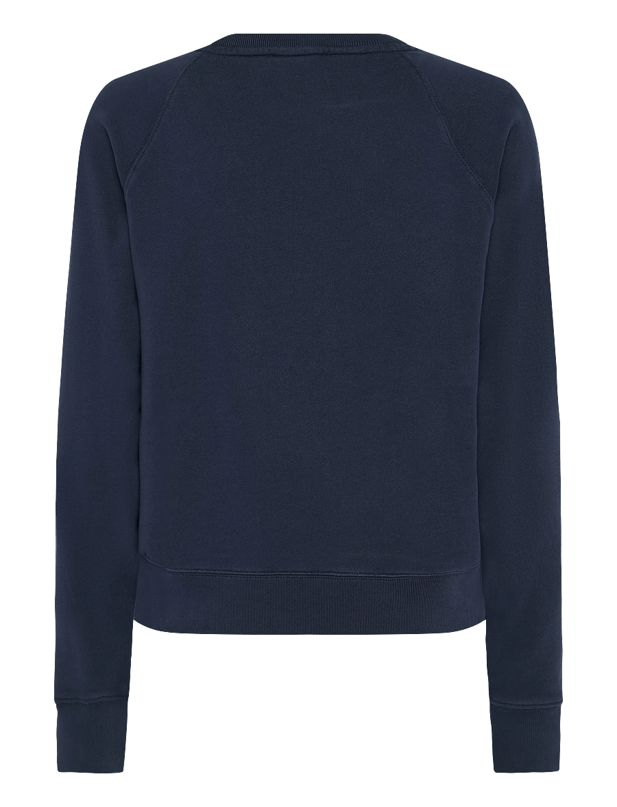 Maison Kitsune - TRICOLOR FOX PATCH ADJUSTED SWEATSHIRT - dressipluusid - navy - 2