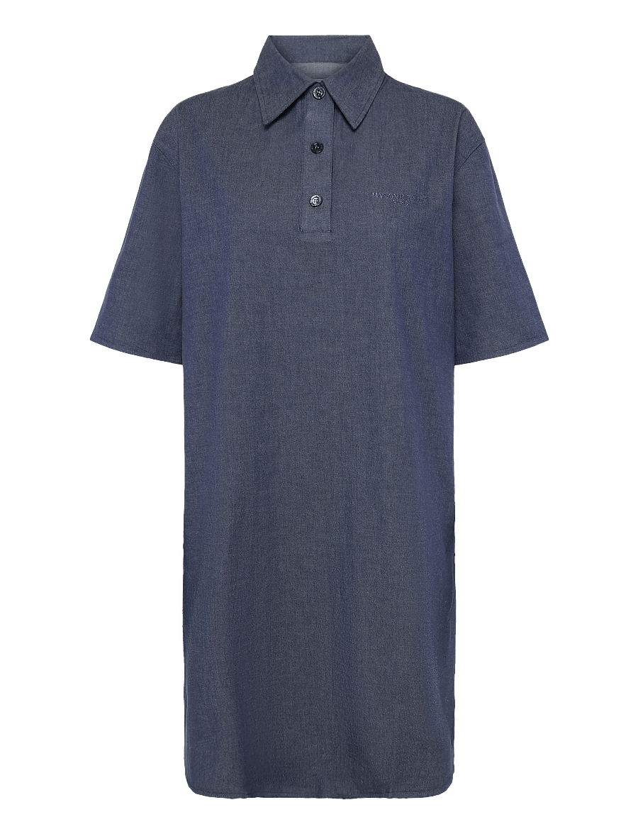 Maison Kitsune - POLO DRESS - hemdkleider - navy - 0