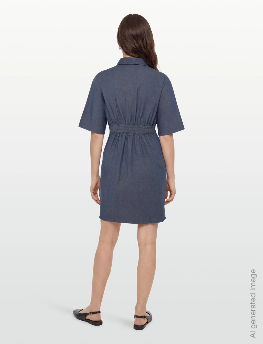 Maison Kitsune - POLO DRESS - hemdkleider - navy - 4