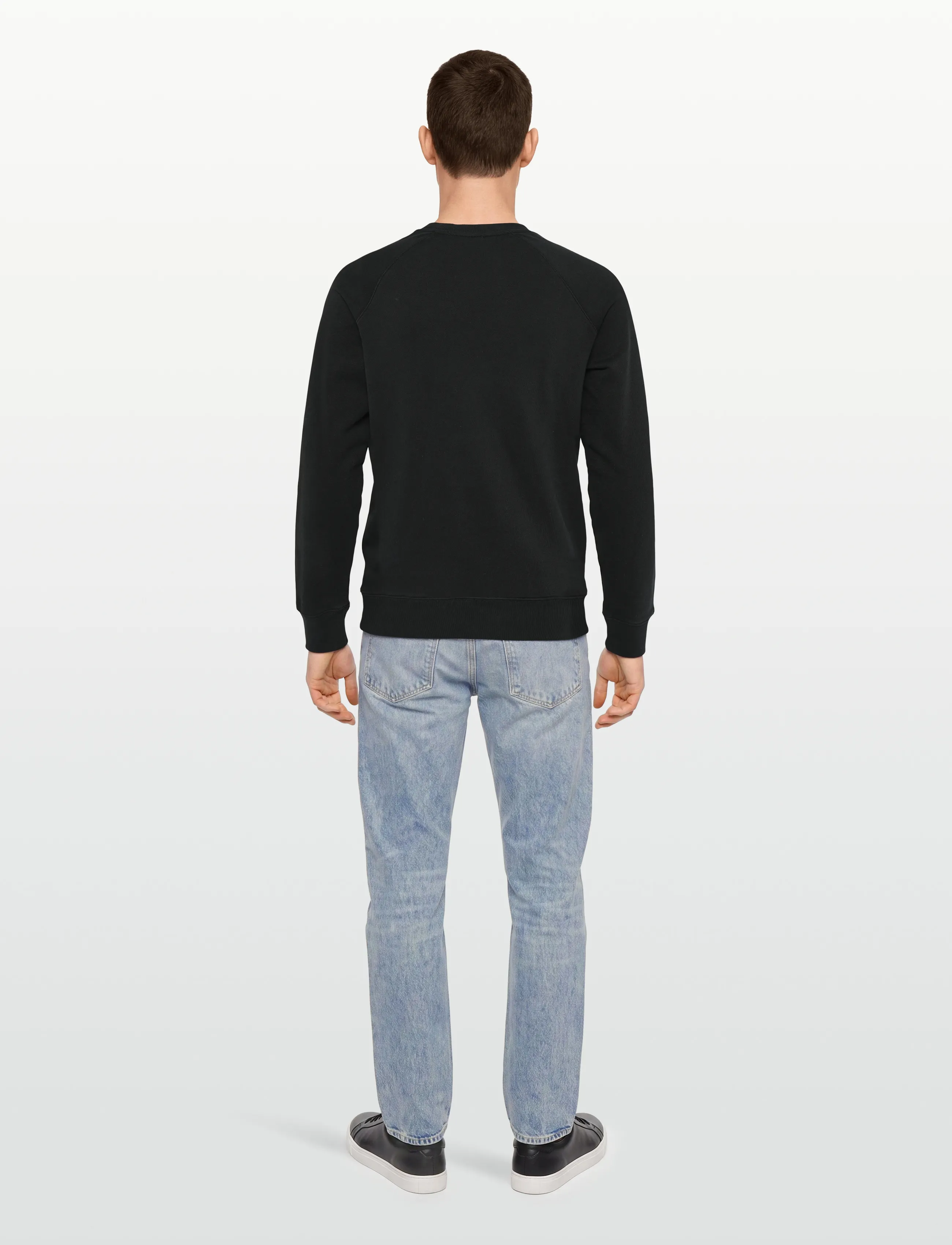 Maison Kitsune - GREY FOX HEAD PATCH CLASSIC SWEATSHIRT - clothing - black - 4