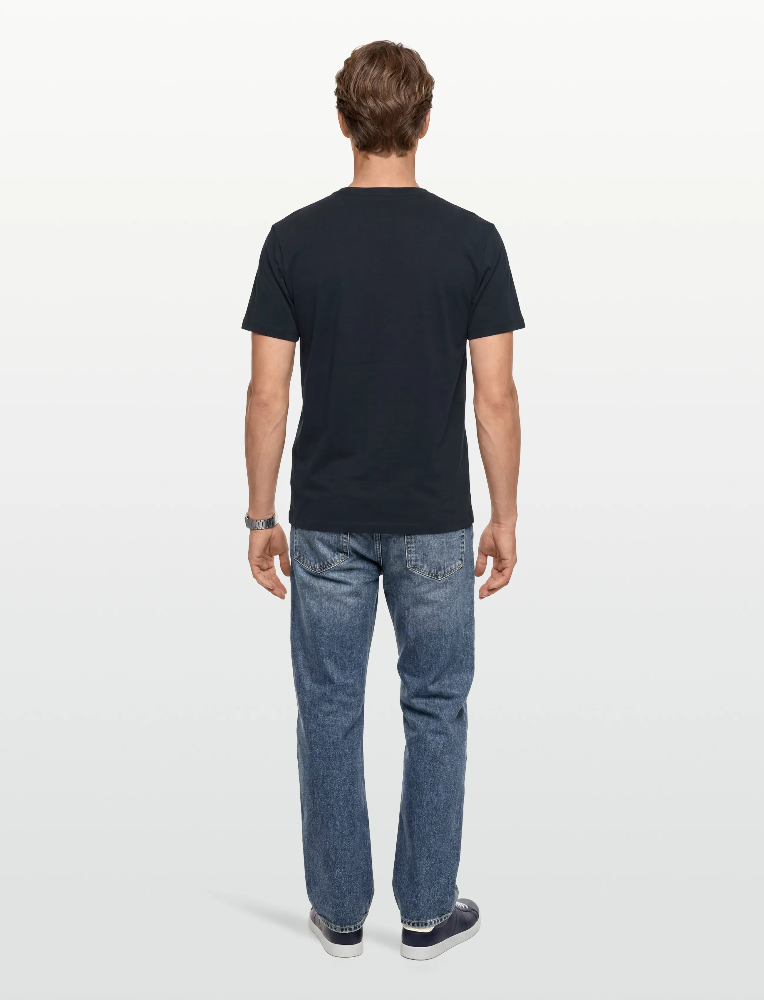 Maison Kitsune - CHILLAX FOX PATCH CLASSIC TEE-SHIRT - navy - 4