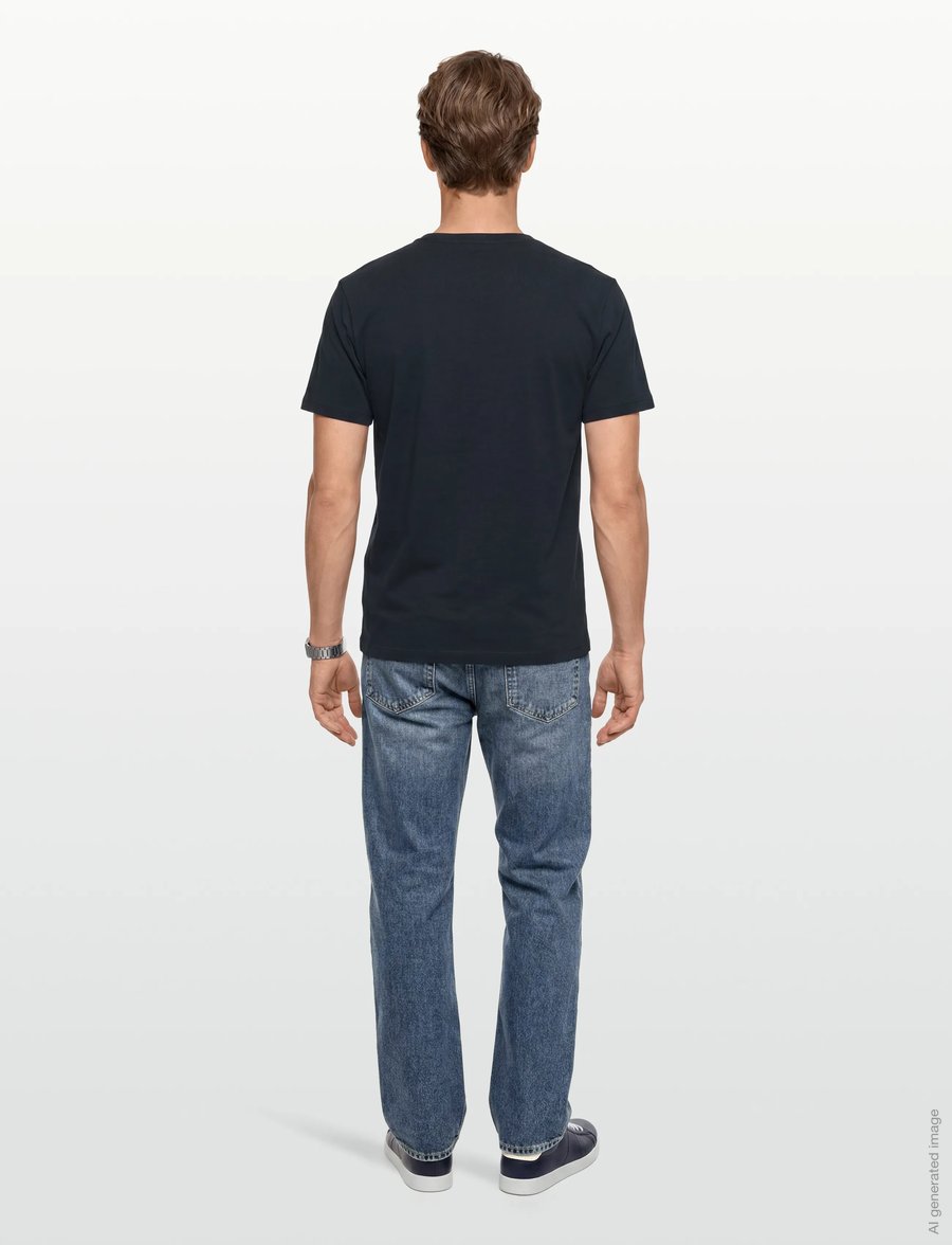 Maison Kitsune - CHILLAX FOX PATCH CLASSIC TEE-SHIRT - kortärmade t-shirts - navy - 4