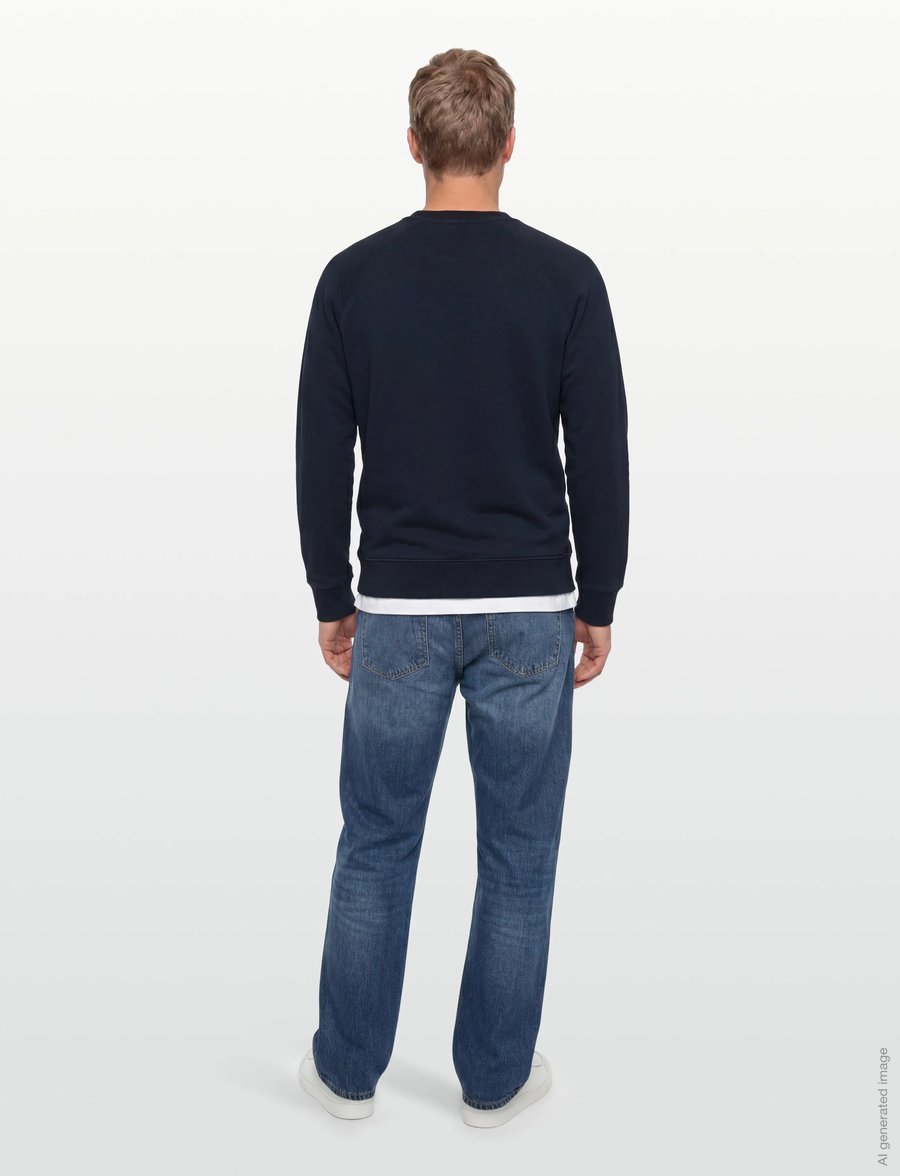 Maison Kitsune - CHILLAX FOX PATCH CLASSIC SWEATSHIRT - sweatshirts - navy - 4