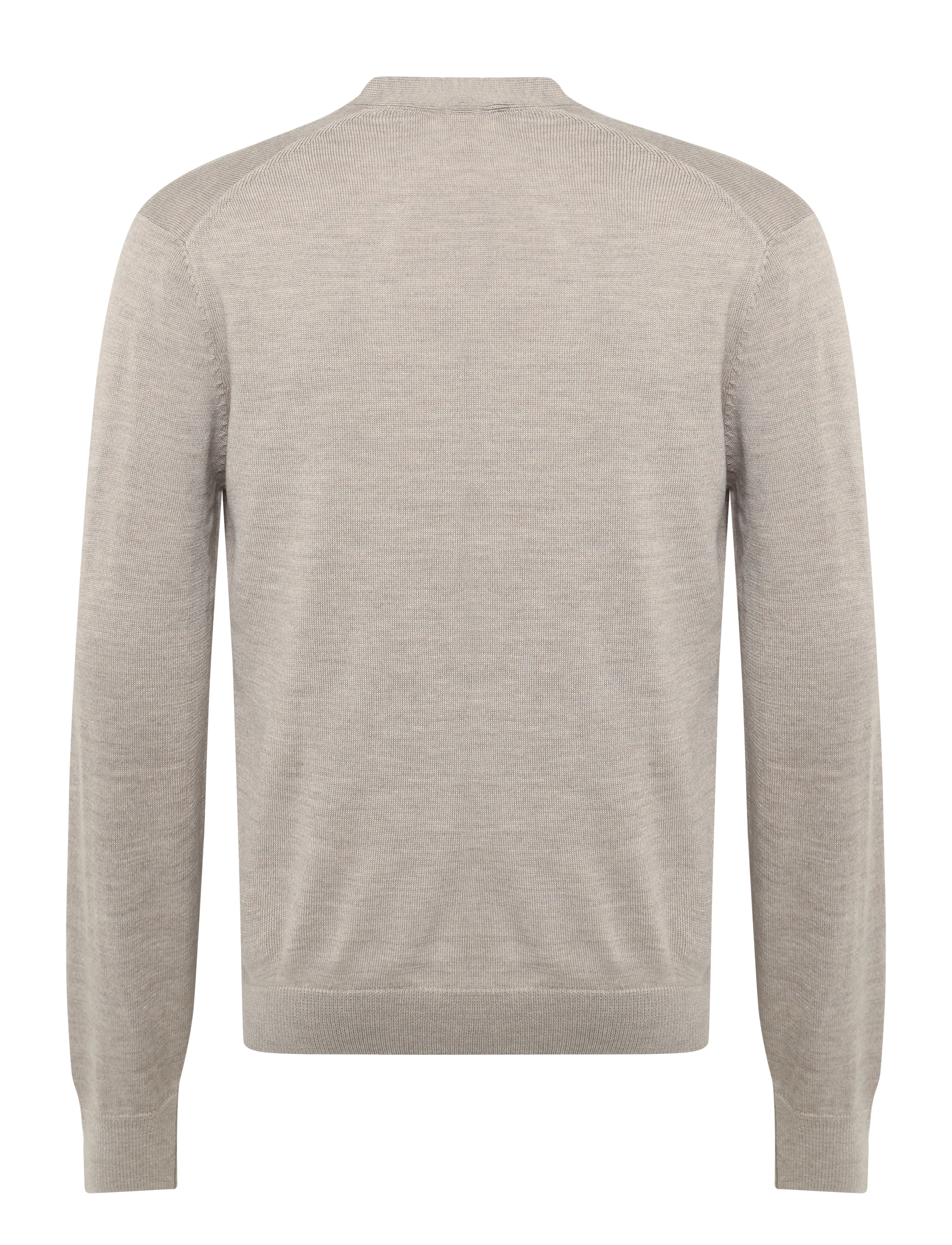 Maison Kitsune - FOX HEAD PATCH CLASSIC CARDIGAN - beige melange - 1