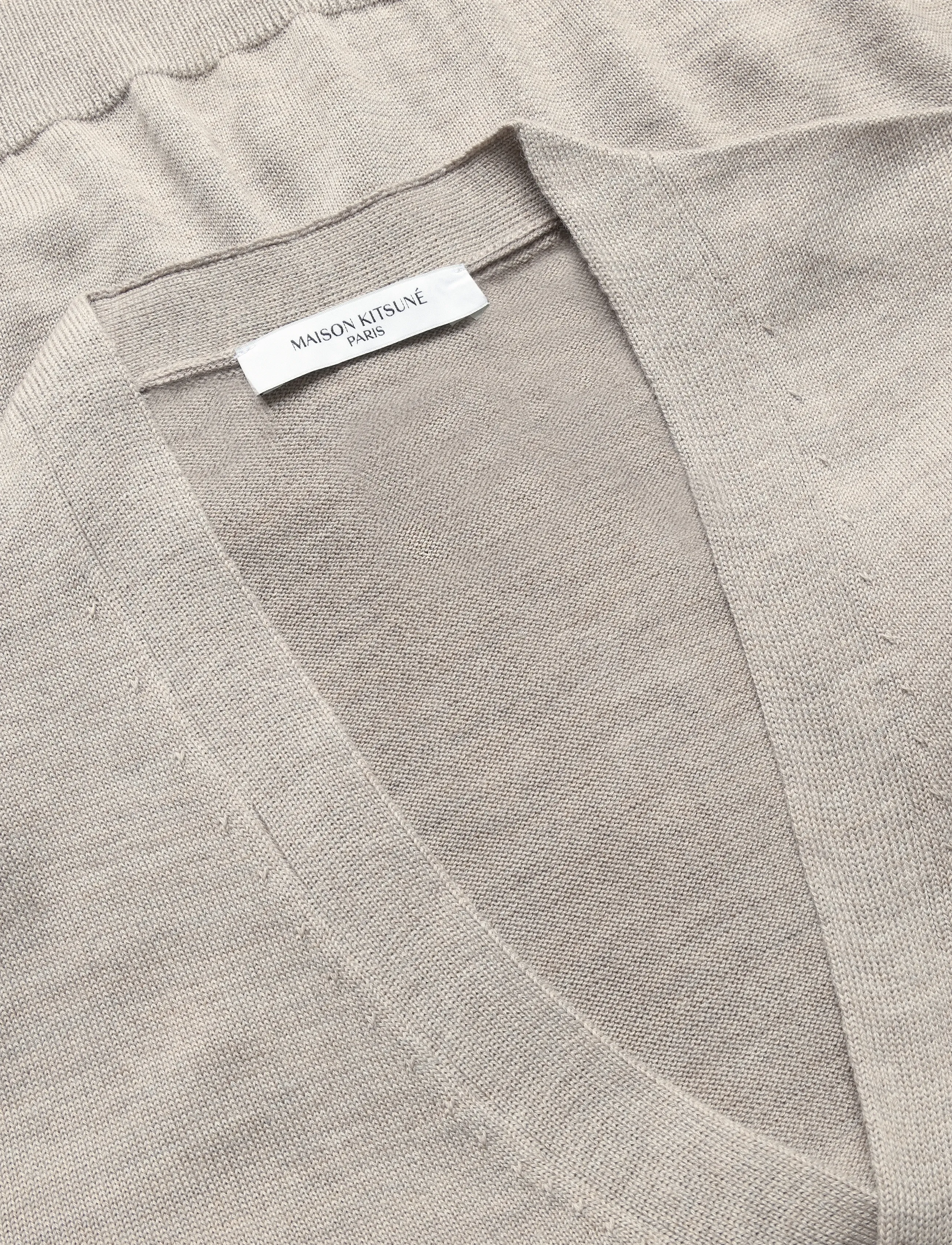 Maison Kitsune - FOX HEAD PATCH CLASSIC CARDIGAN - beige melange - 2