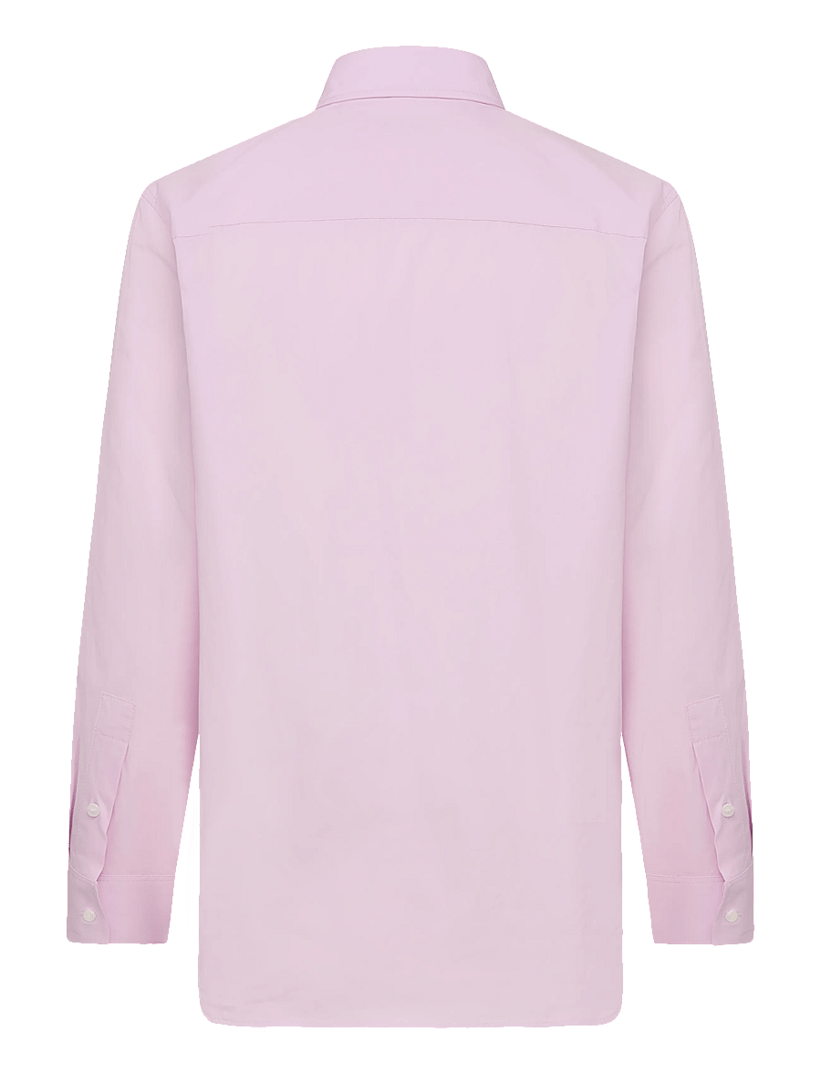 Maison Kitsune - FOX HEAD EMBROIDERY CLASSIC SHIRT - long-sleeved shirts - light pink - 2