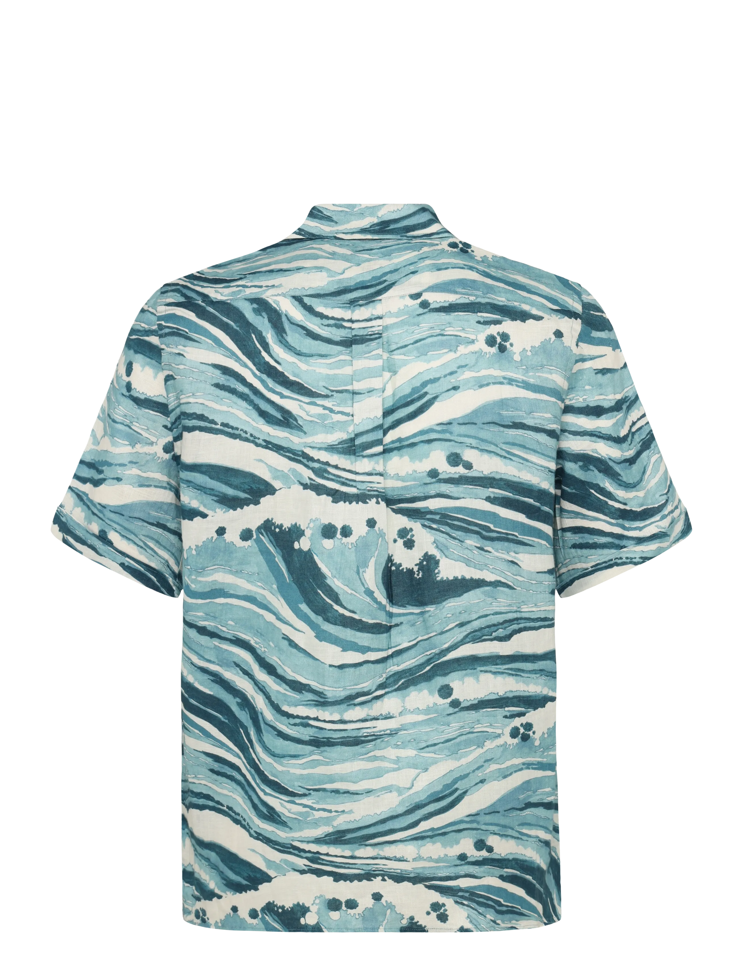 Maison Kitsune - MAISON KITSUNE  x VILEBREQUIN CHARLI SHIRT - storm blue design - 1