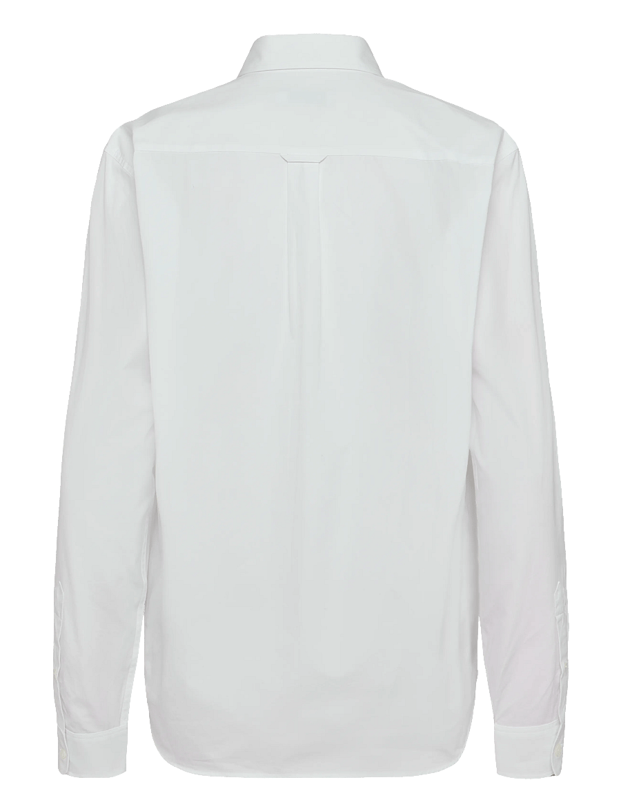 Maison Kitsune - FOX HEAD EMBROIDERY CLASSIC SHIRT - oxford-skjorter - white - 2