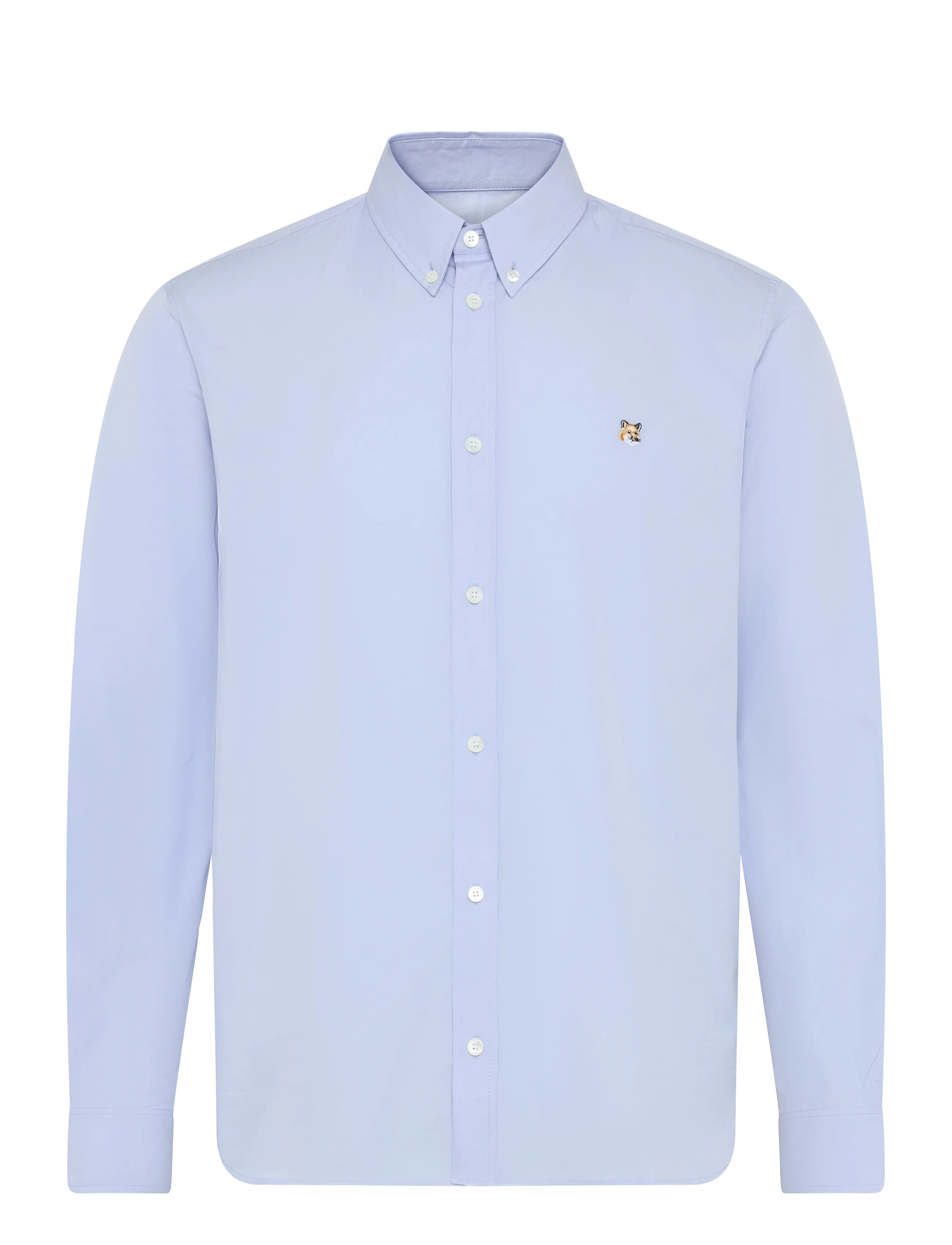Maison Kitsune FOX HEAD EMBROIDERY CLASSIC SHIRT - Skjorter - LIGHT BLUE / blue