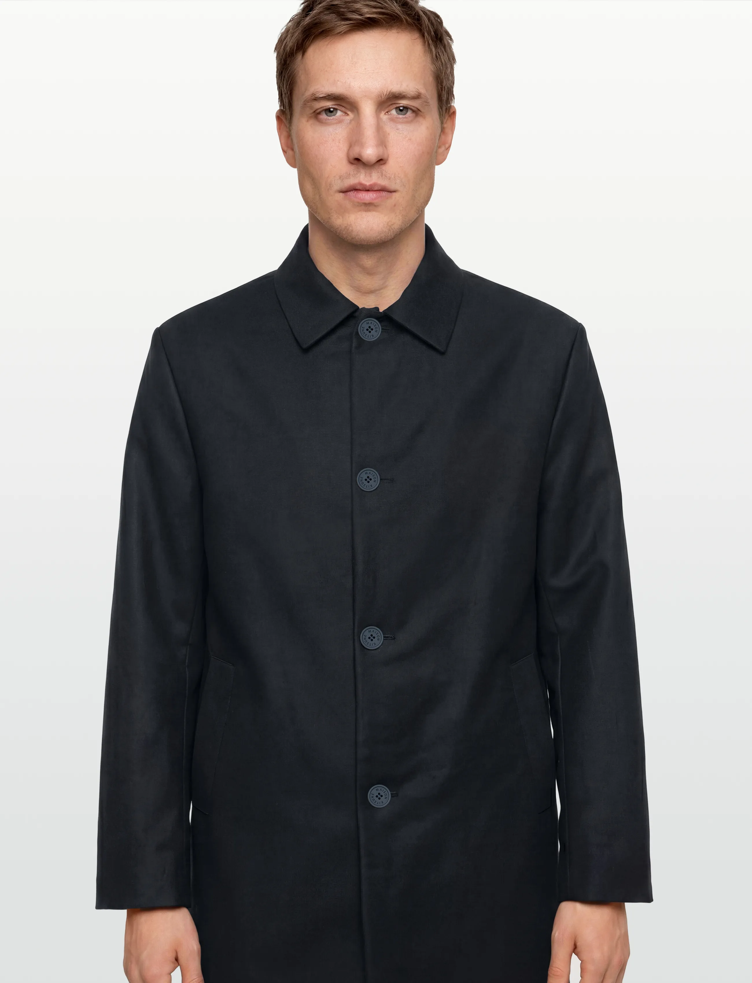 Maison Kitsune - BILL COAT - blue navy - 3