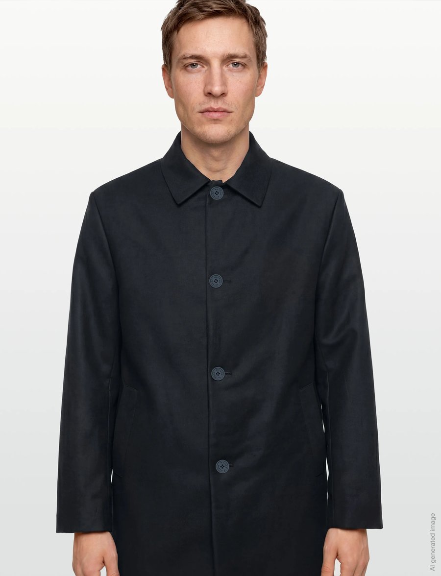 Maison Kitsune - BILL COAT - tunna rockar - blue navy - 3
