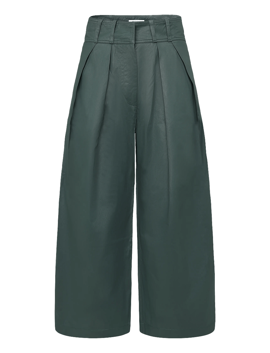 Maison Kitsune - JAPANESE PANTS - poolpikad püksid - dark green - 0