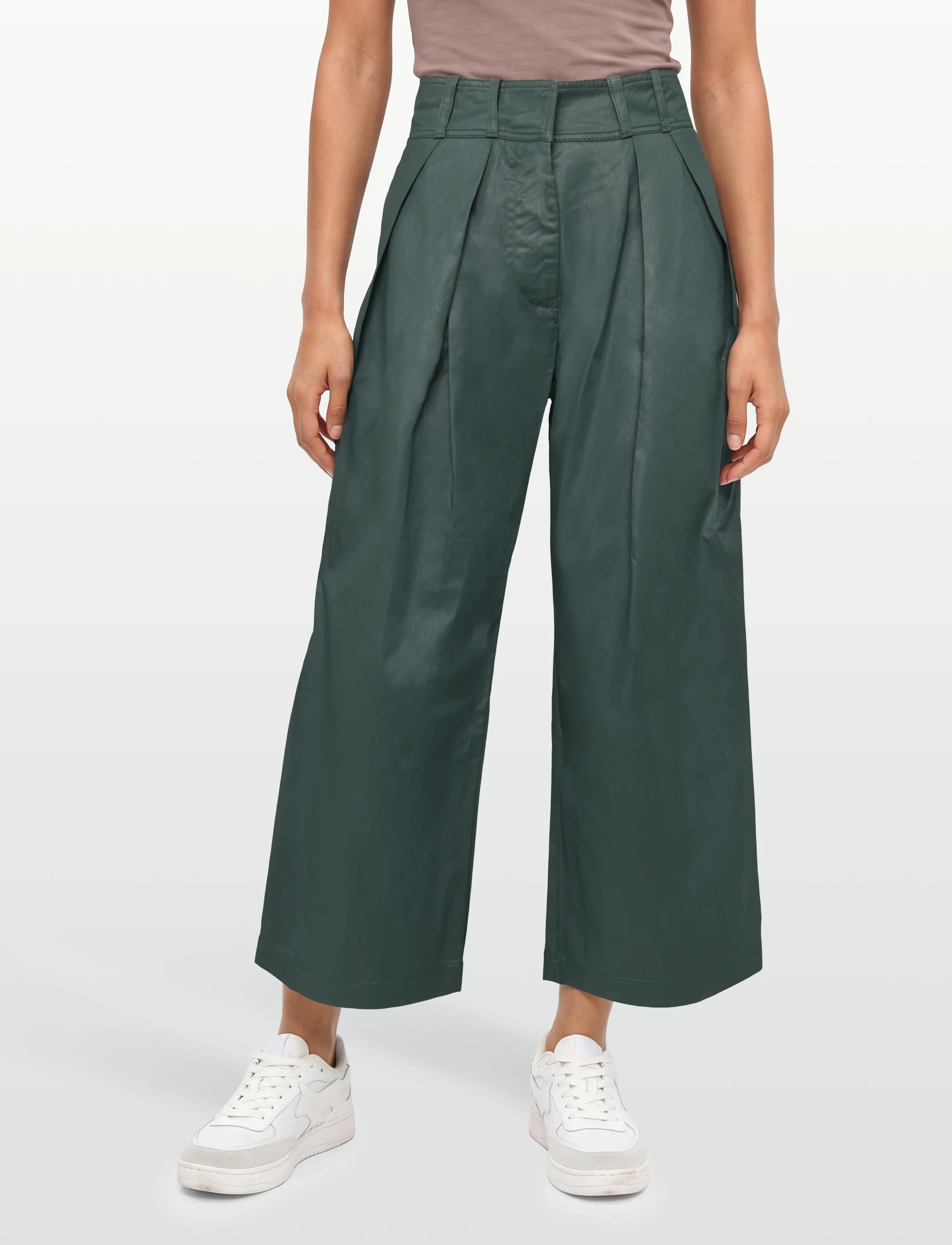 Maison Kitsune - JAPANESE PANTS - culottes - dark green - 3