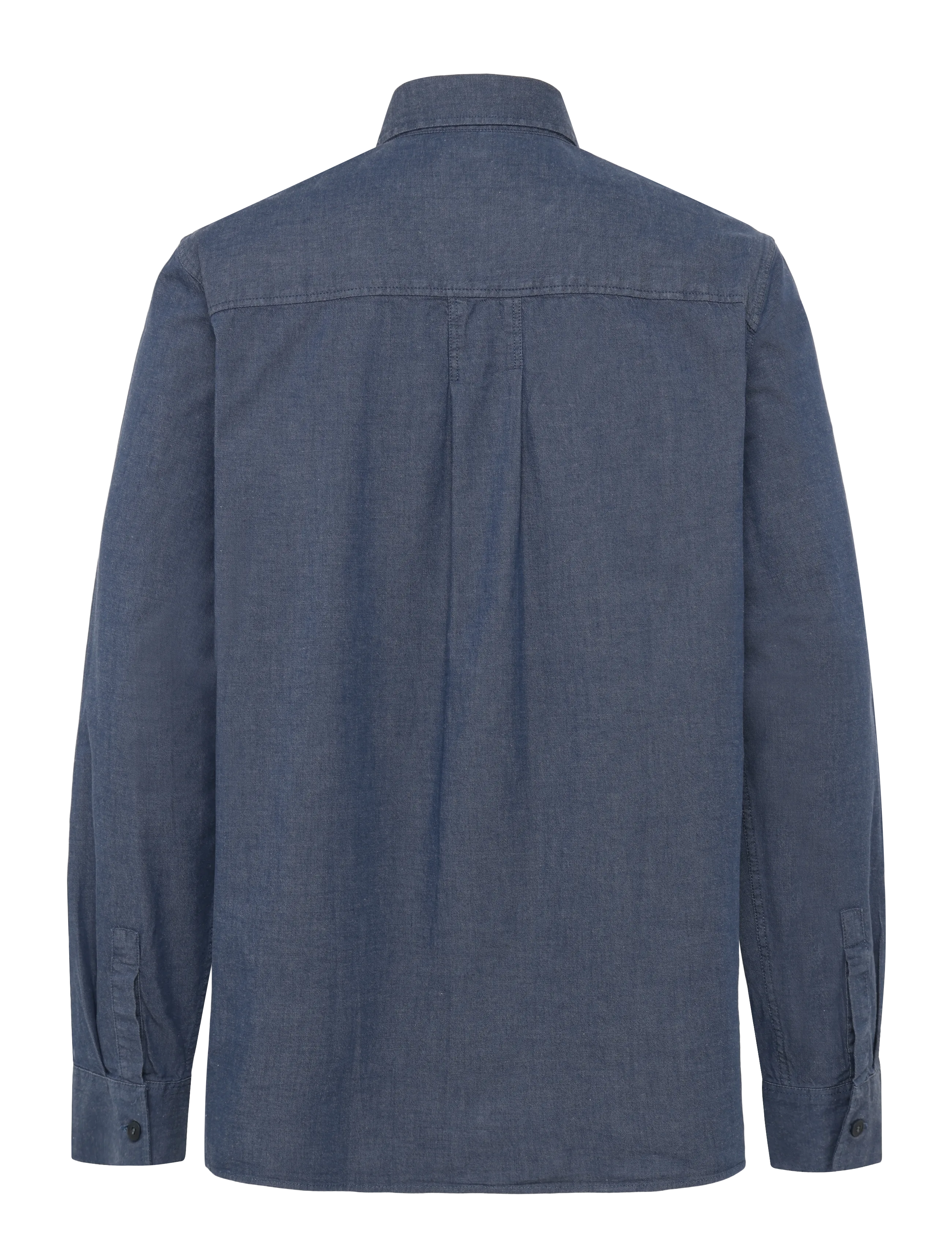 Maison Kitsune - CAFE CHAMBRAY SHIRT - navy - 1