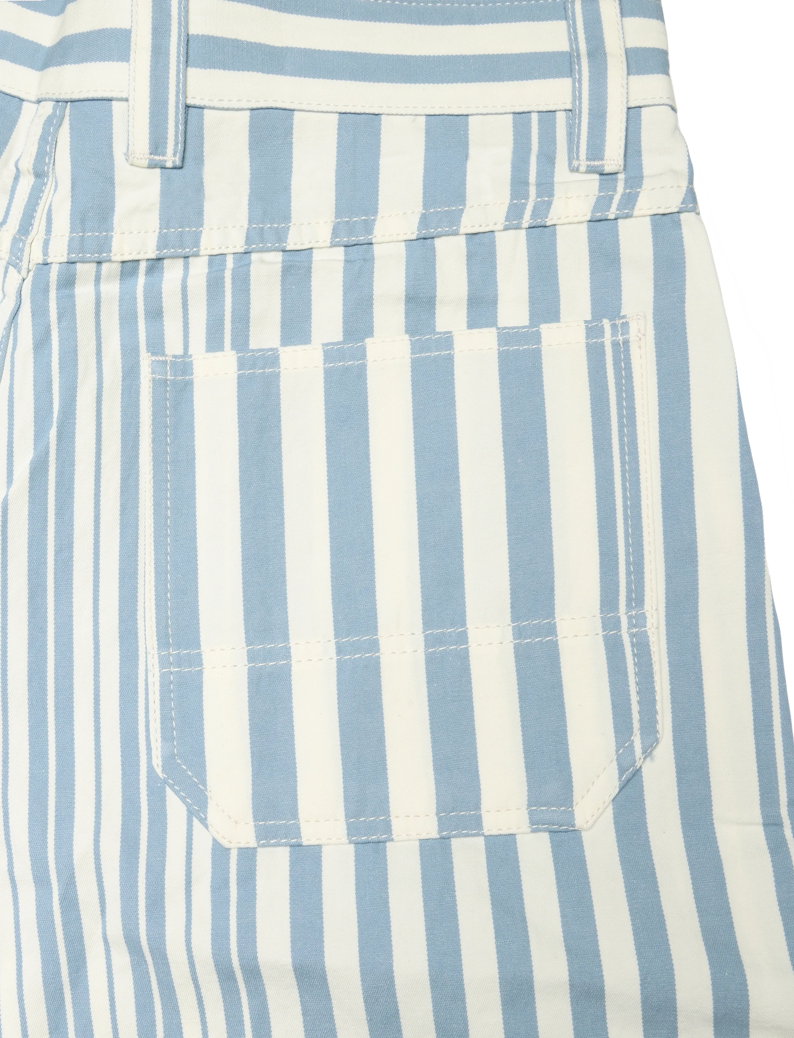 Maison Kitsune - OUTDOOR BERMUDA - cargo shorts - sky blue stripes - 3