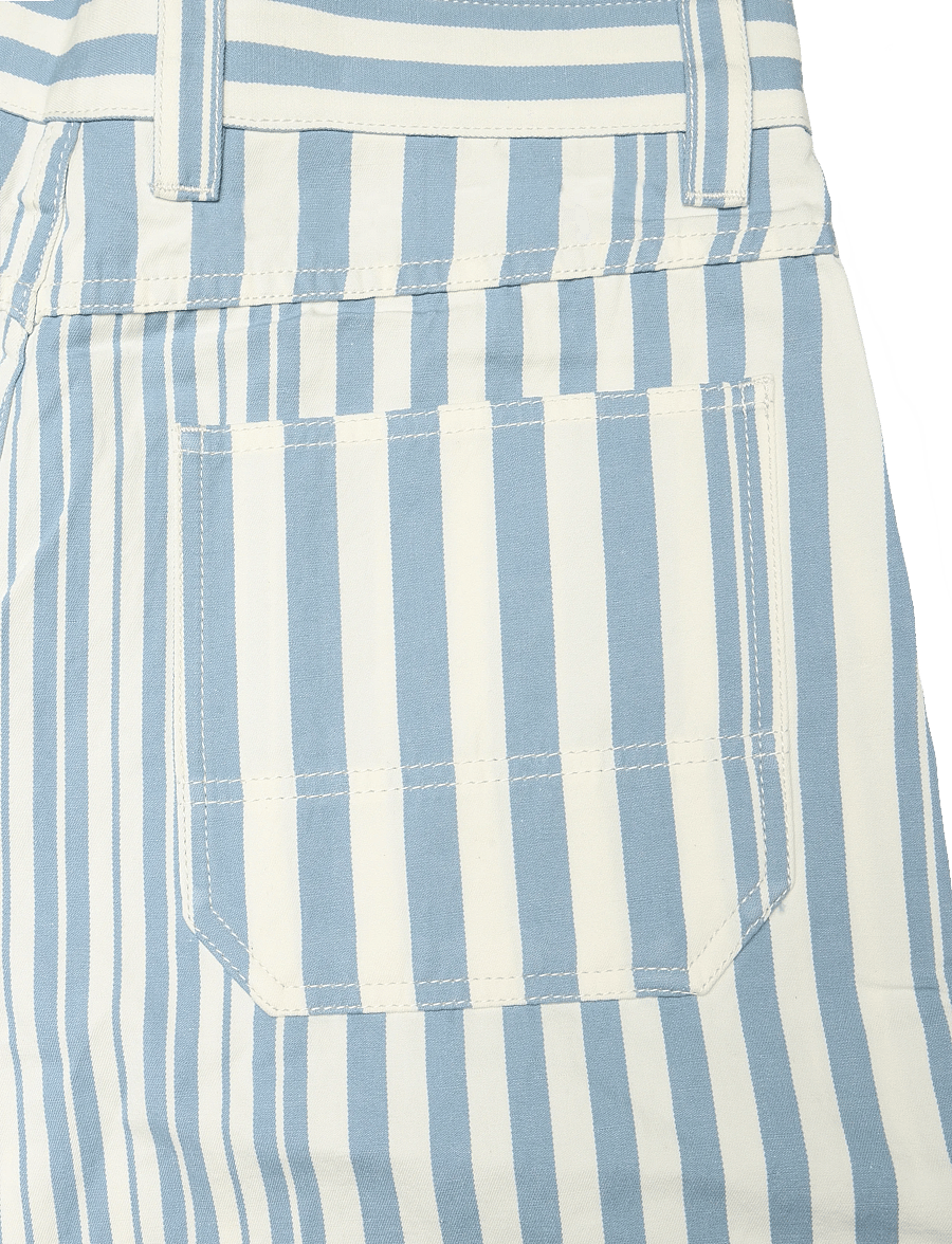 Maison Kitsune - OUTDOOR BERMUDA - cargo shorts - sky blue stripes - 3