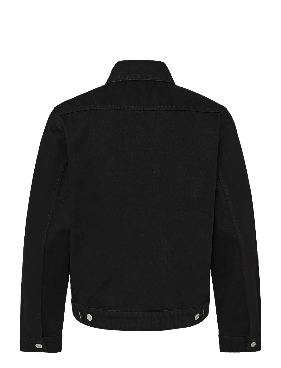 Maison Kitsune - CAFE TRUCKER JACKET - unlined denim jackets - black - 1