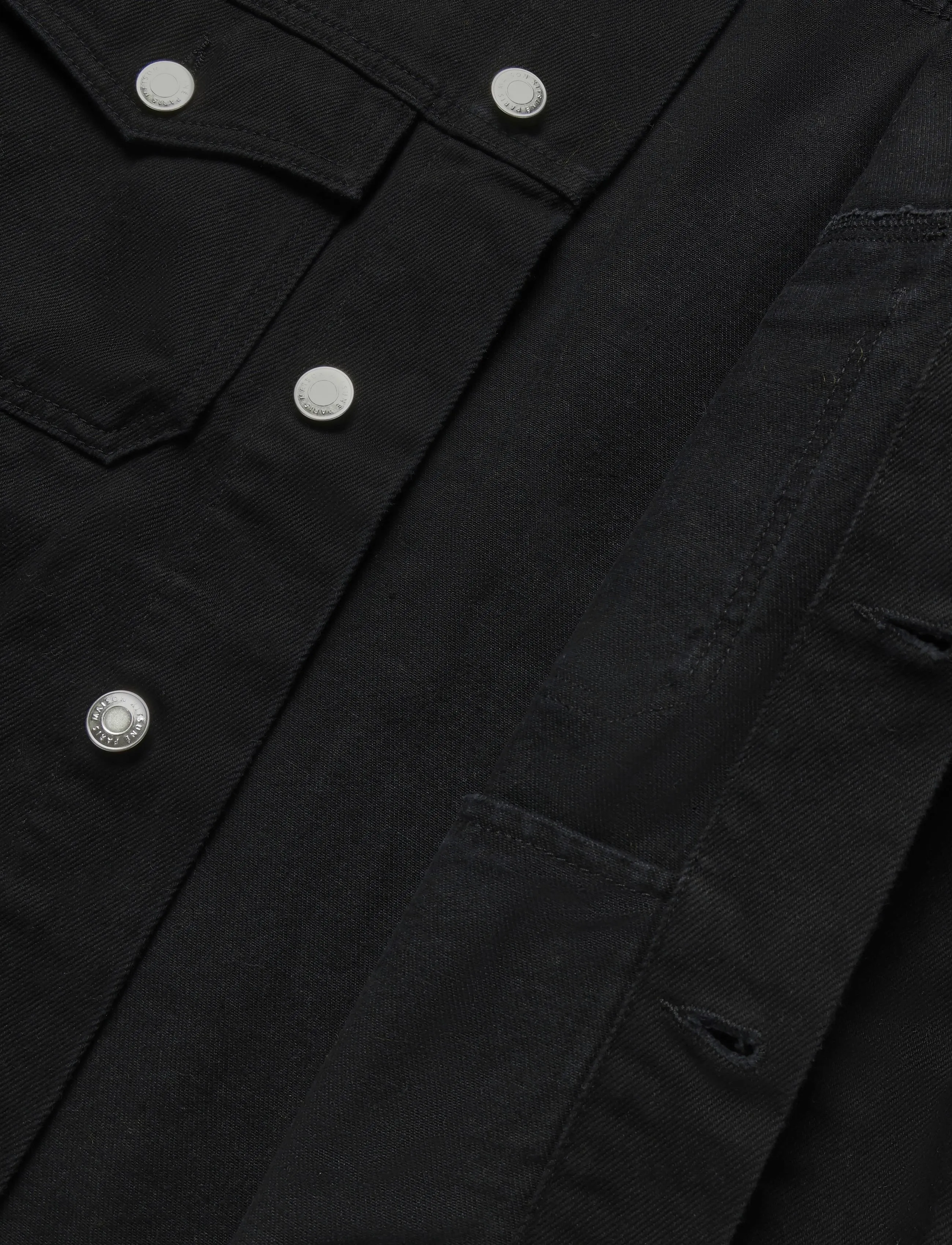 Maison Kitsune - CAFE TRUCKER JACKET - black - 4