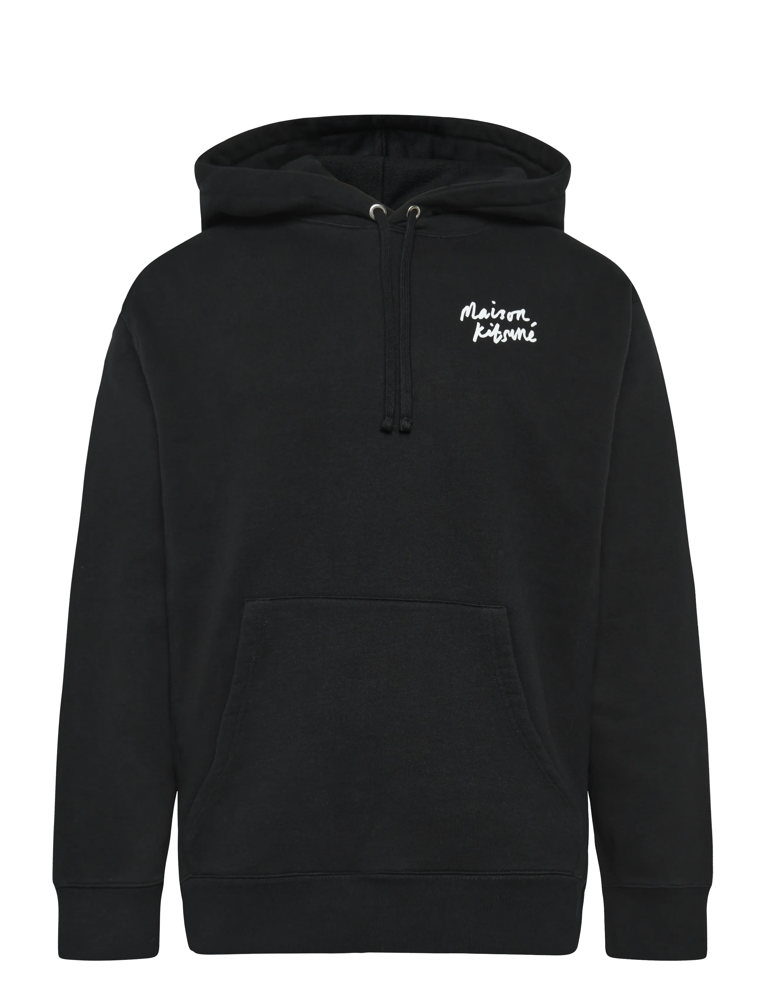 Maison Kitsune MINI HANDWRITING RELAXED HOODIE - Sweatshirts - BLACK / black