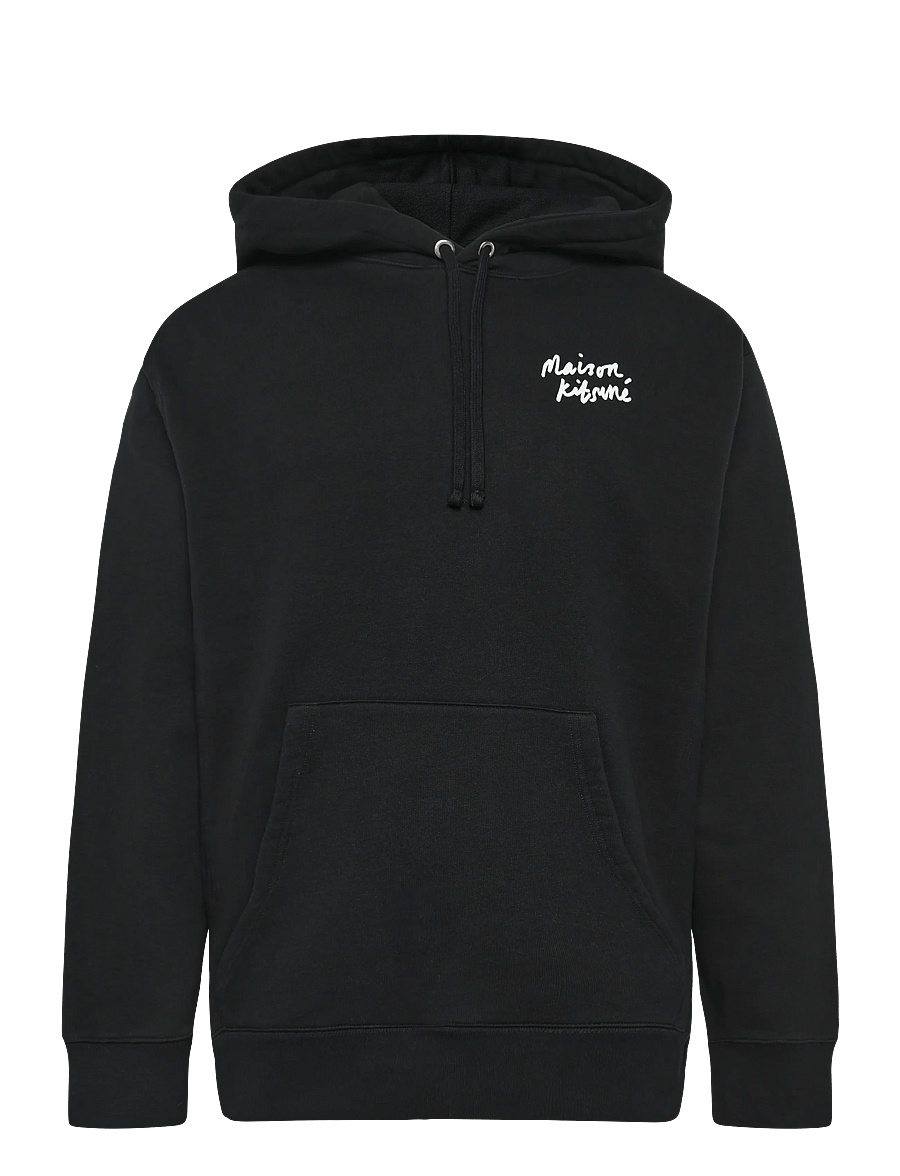 Maison Kitsune - MINI HANDWRITING RELAXED HOODIE - hoodies - black - 1