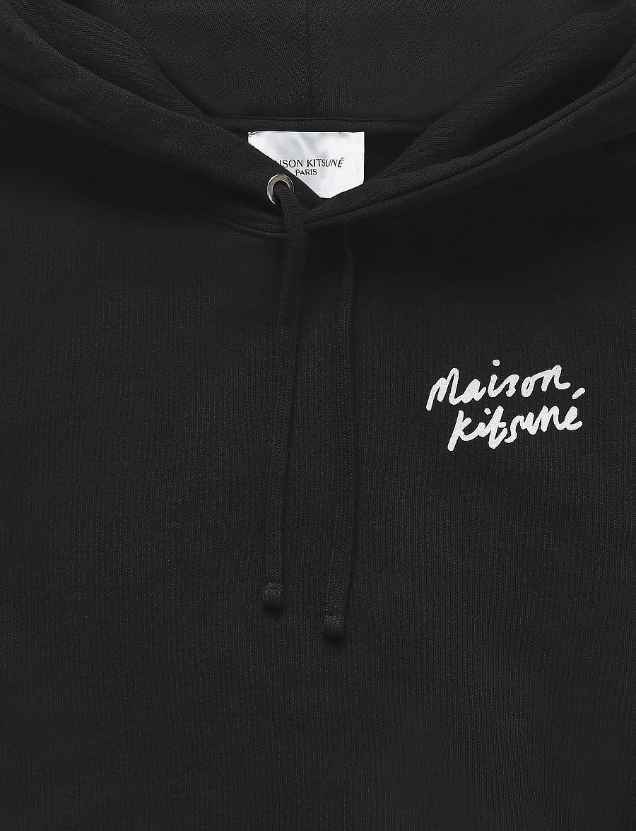 Maison Kitsune - MINI HANDWRITING RELAXED HOODIE - hoodies - black - 5