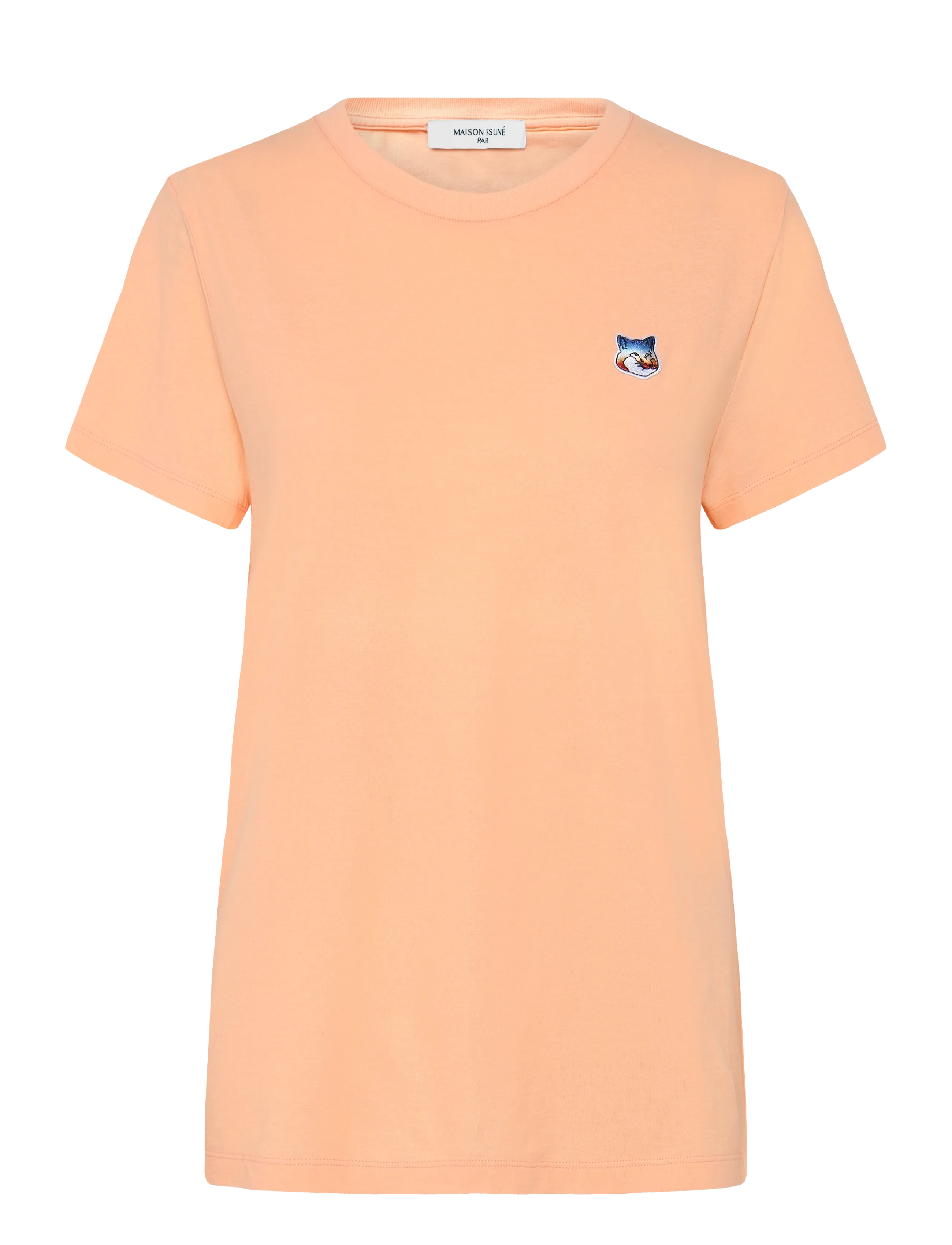 Maison Kitsune GRADIENT FOX HEAD PATCH RELAXED TEE-SHIRT - Visa allt - PEACH / coral