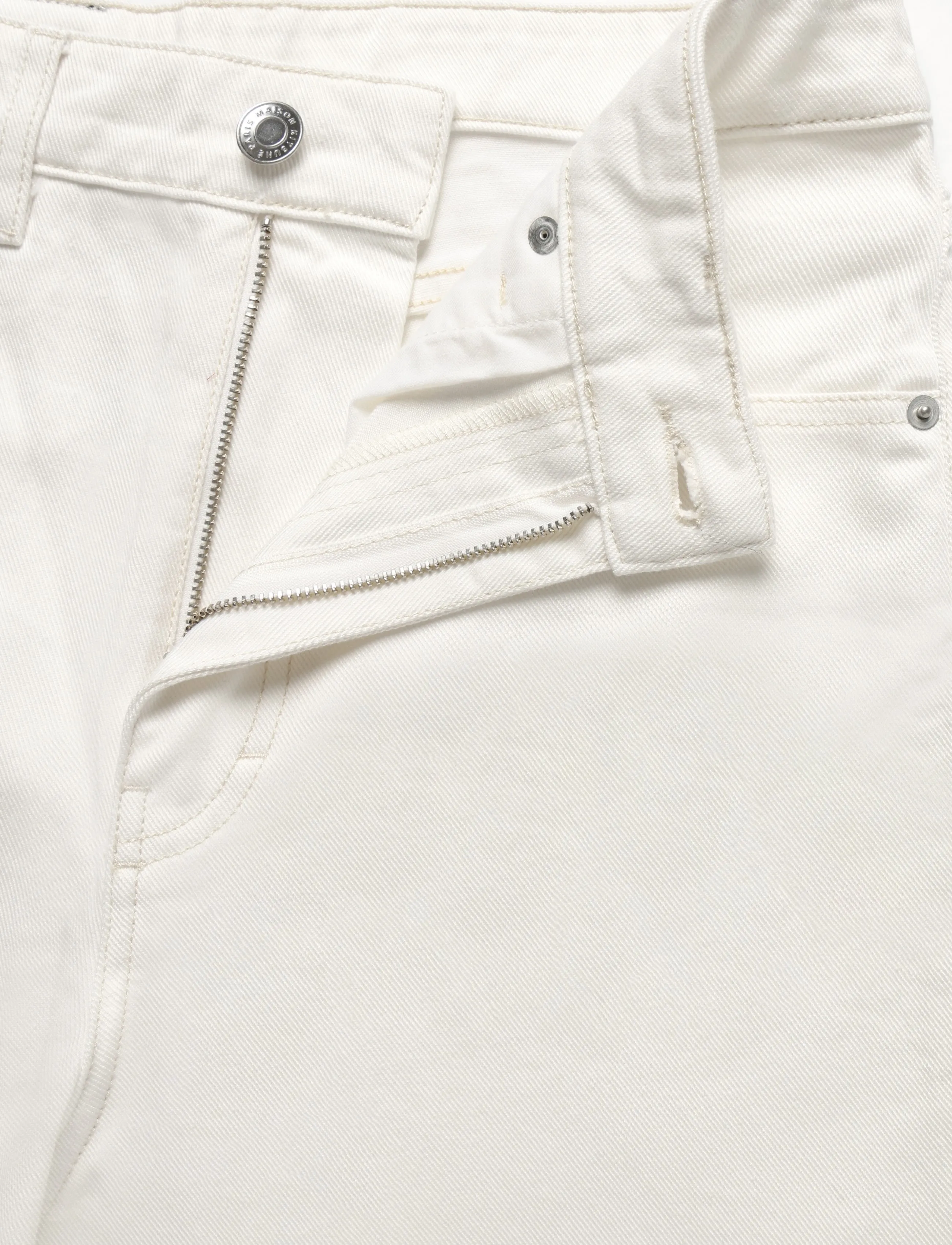 Maison Kitsune - STRAIGHT FIT JEANS - ecru - 3
