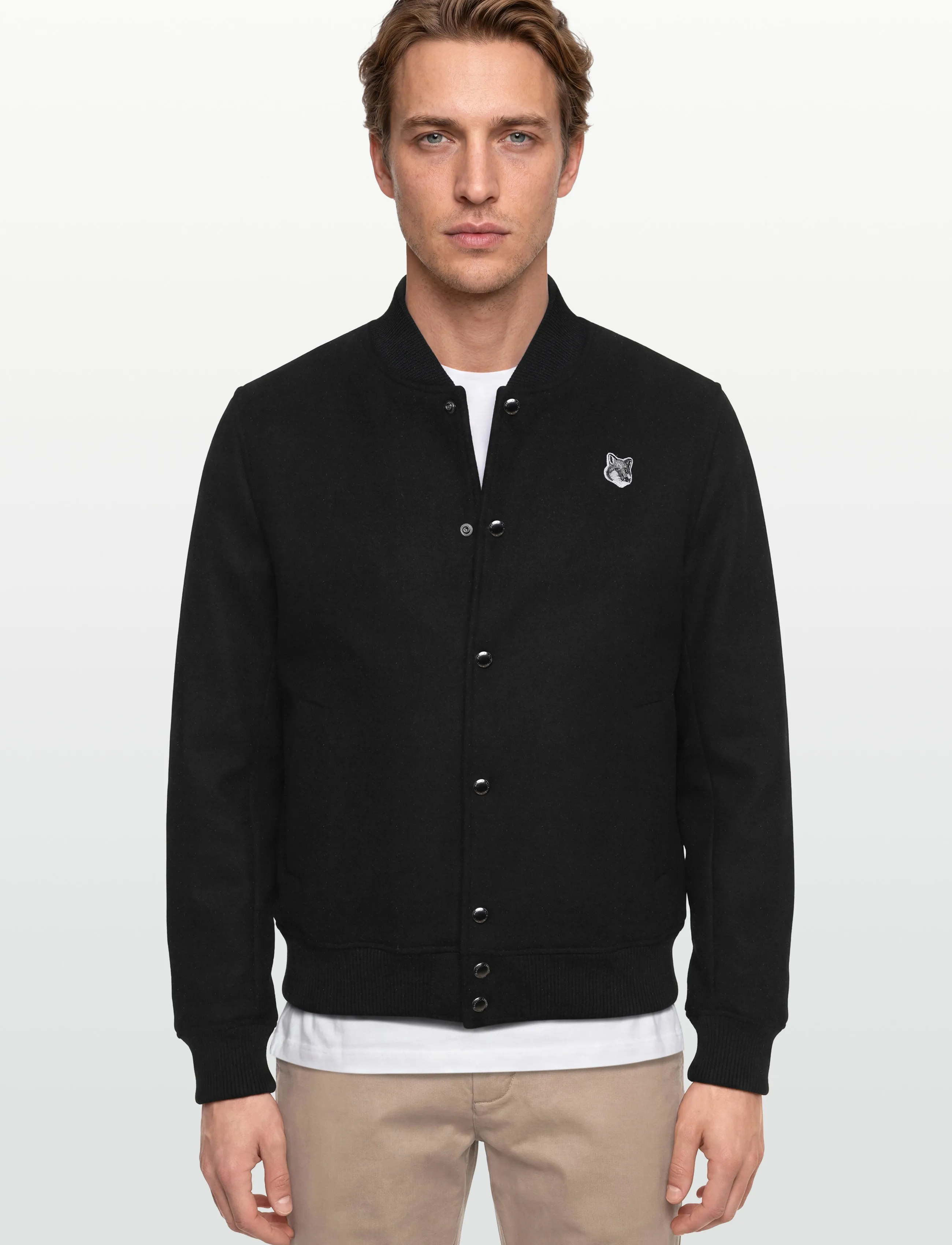 Maison Kitsune - CLASSIC TEDDY - kolledžijakid - black - 3