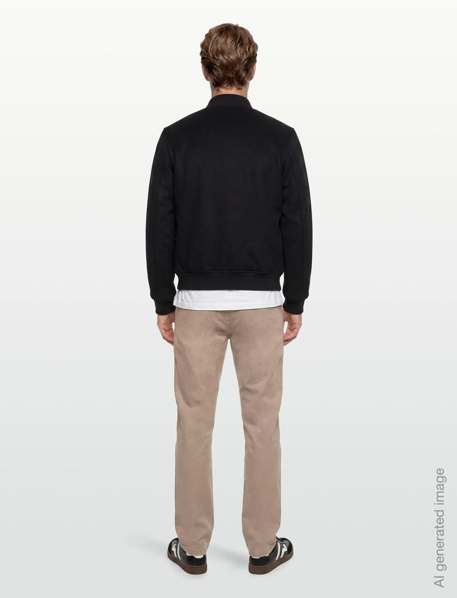 Maison Kitsune - CLASSIC TEDDY - kolledžijakid - black - 4