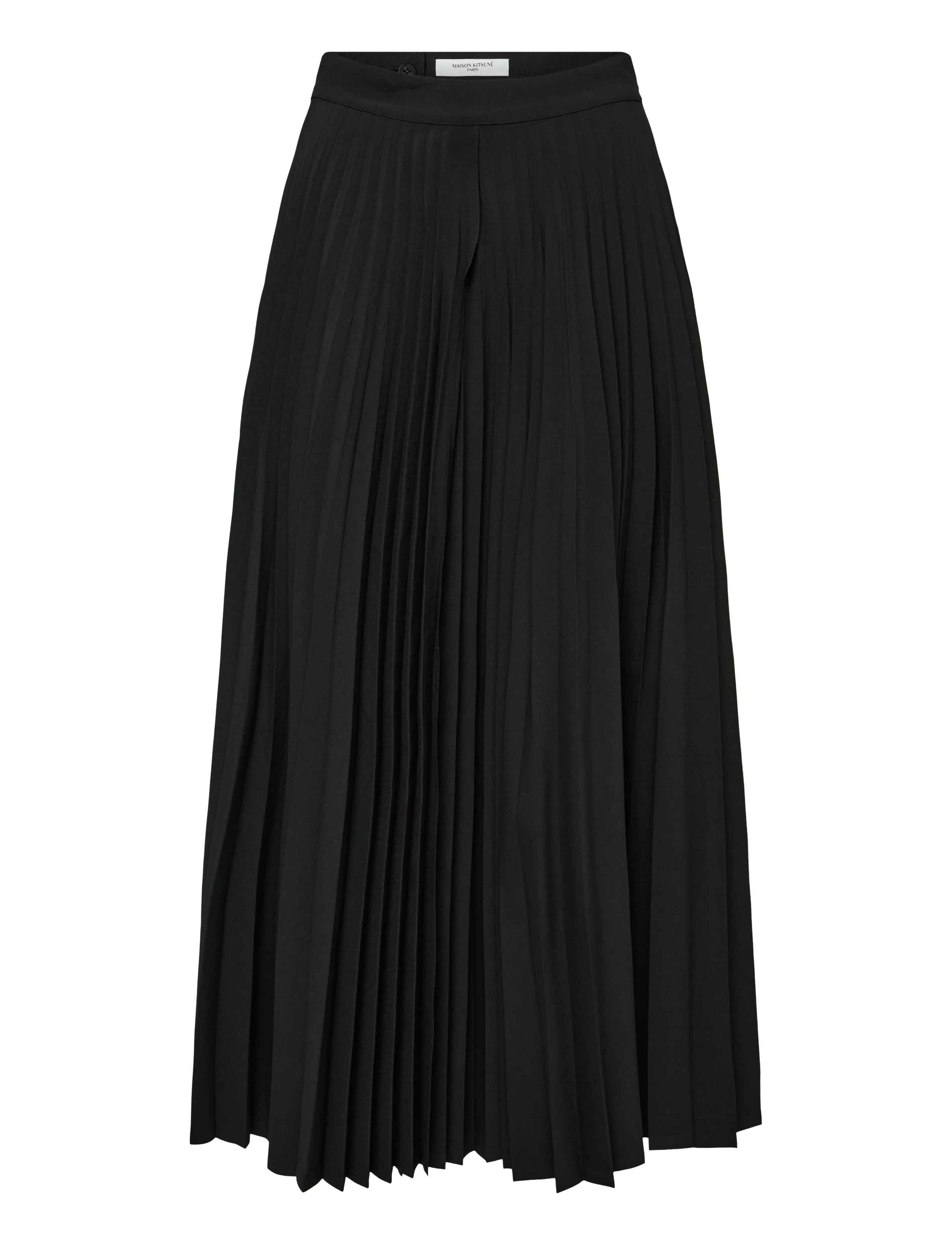 Maison Kitsune Pleated Skirt - Plisseeritud seelikud - BLACK / black
