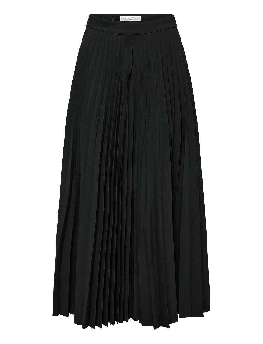 Maison Kitsune - Pleated Skirt - faltenröcke - black - 1