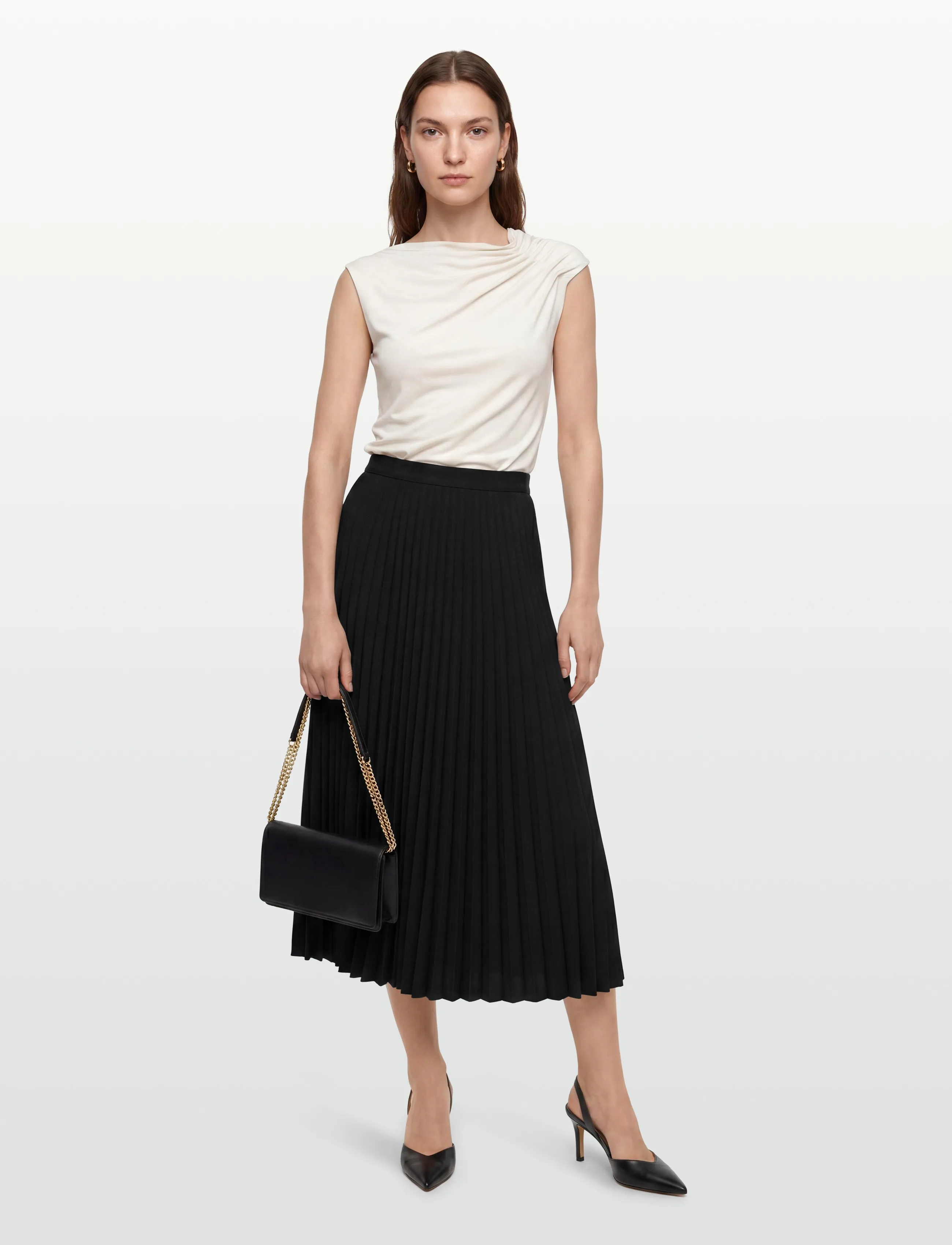 Maison Kitsune - Pleated Skirt - black - 0