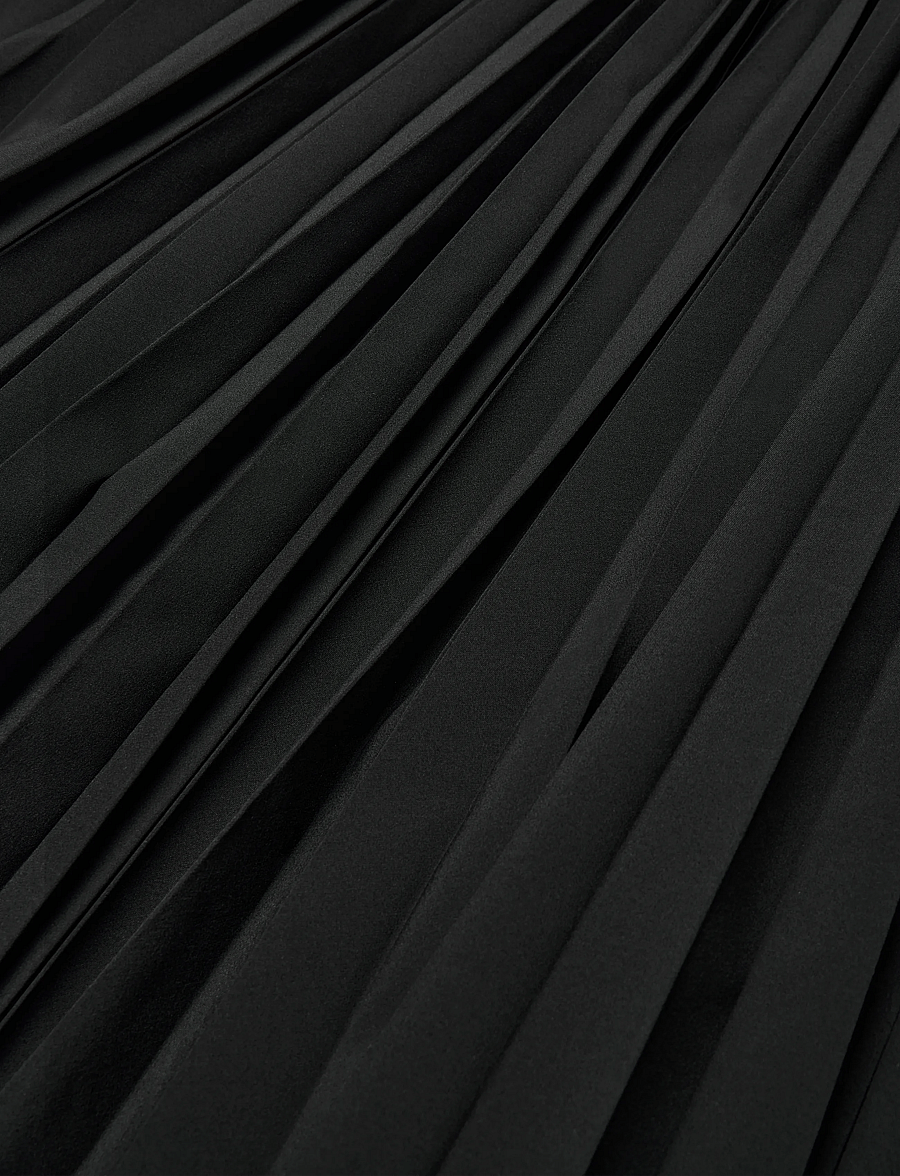 Maison Kitsune - Pleated Skirt - faltenröcke - black - 5