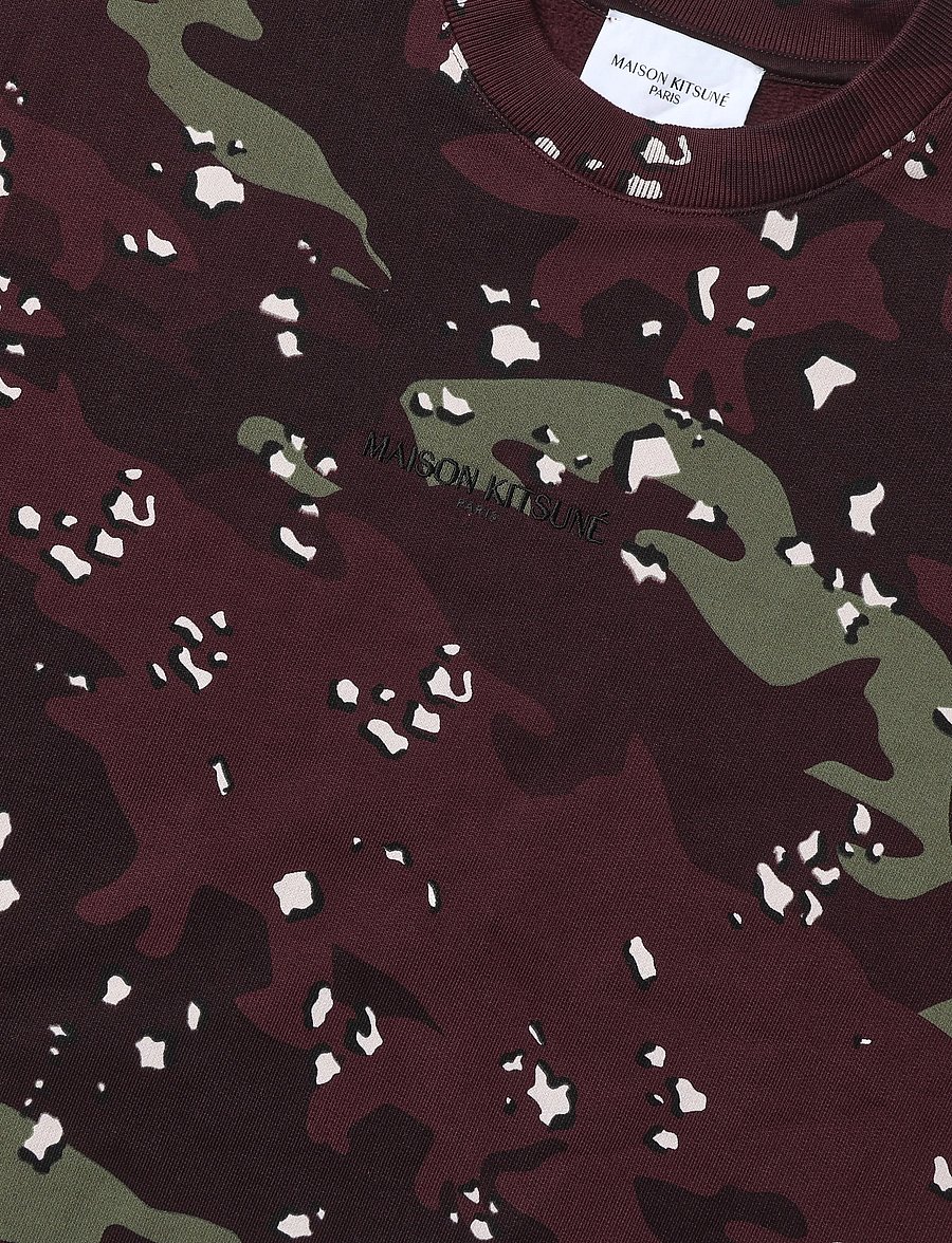 Maison Kitsune - CAMO FOX LONG SWEAT DRESS - knitted dresses - wine lees design - 2