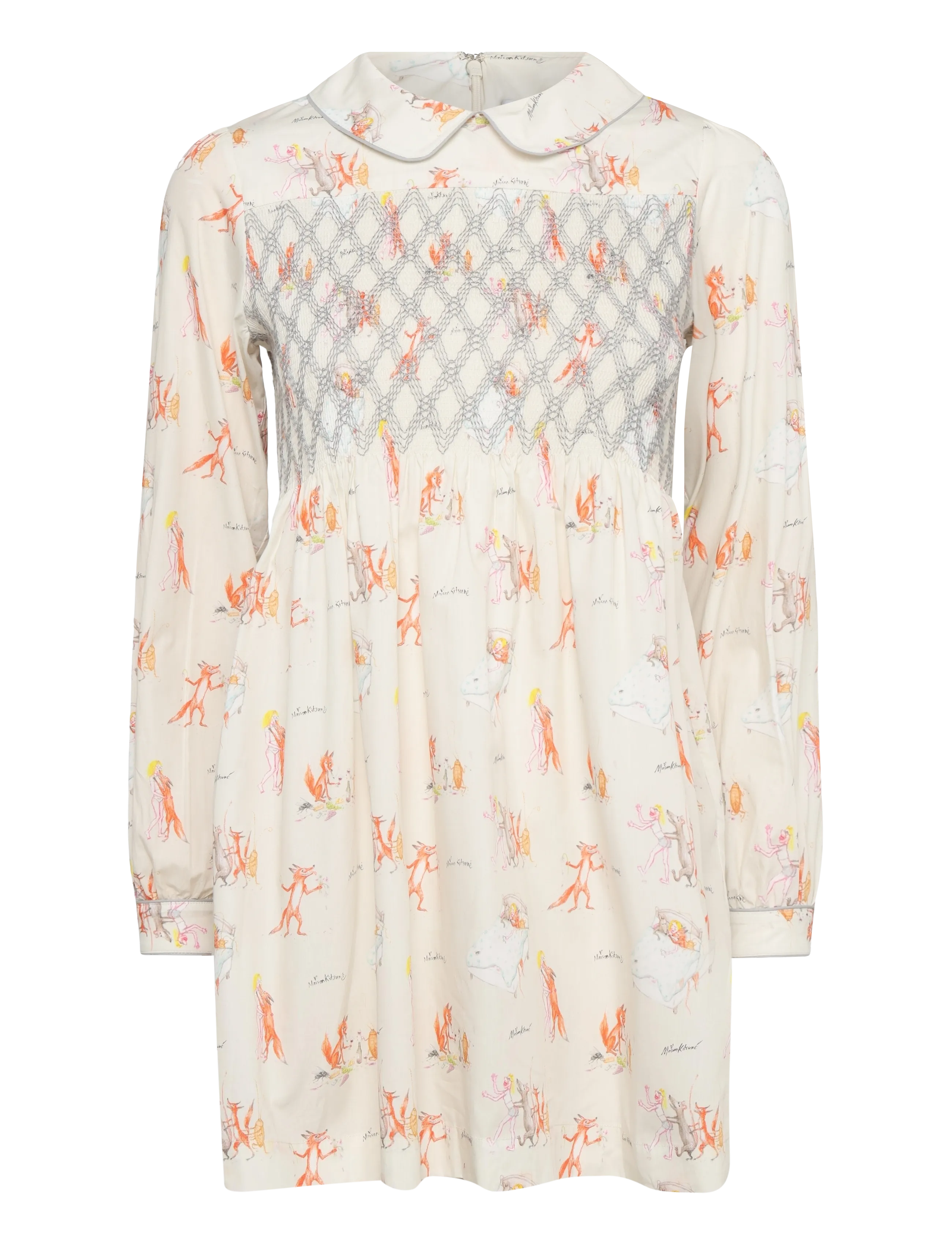 Maison Kitsune - OLY MINI SMOCK DRESS - kurze kleider - multico design - 1