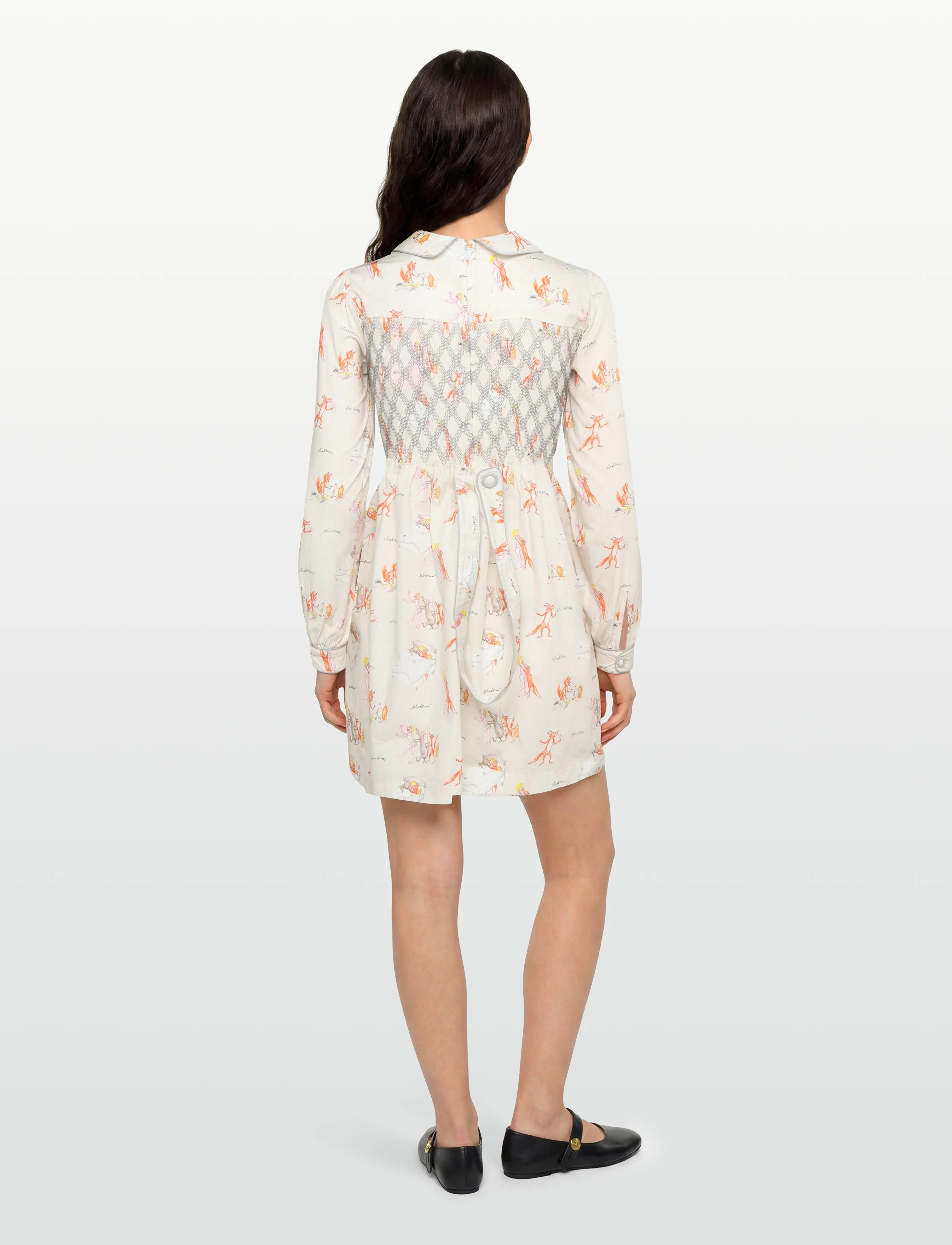 Maison Kitsune - OLY MINI SMOCK DRESS - kurze kleider - multico design - 4