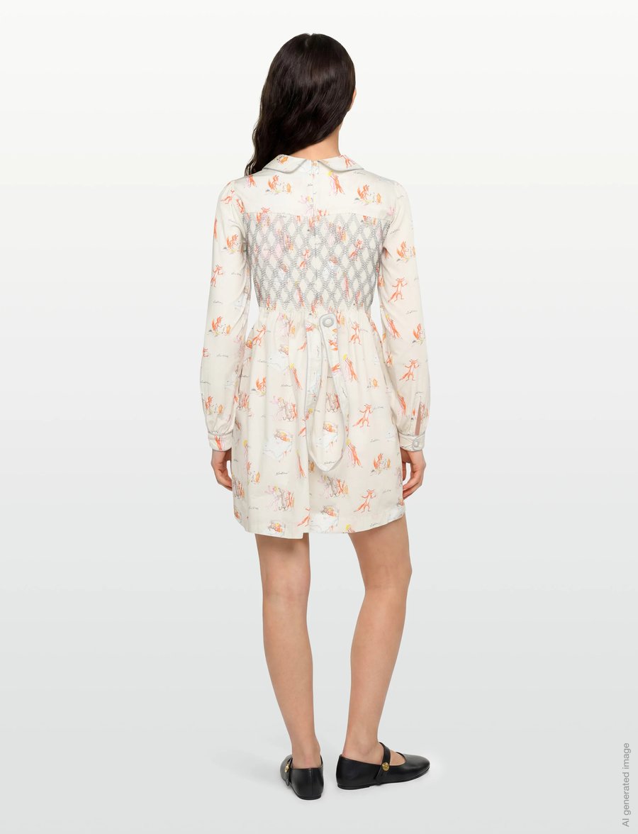 Maison Kitsune - OLY MINI SMOCK DRESS - kurze kleider - multico design - 4