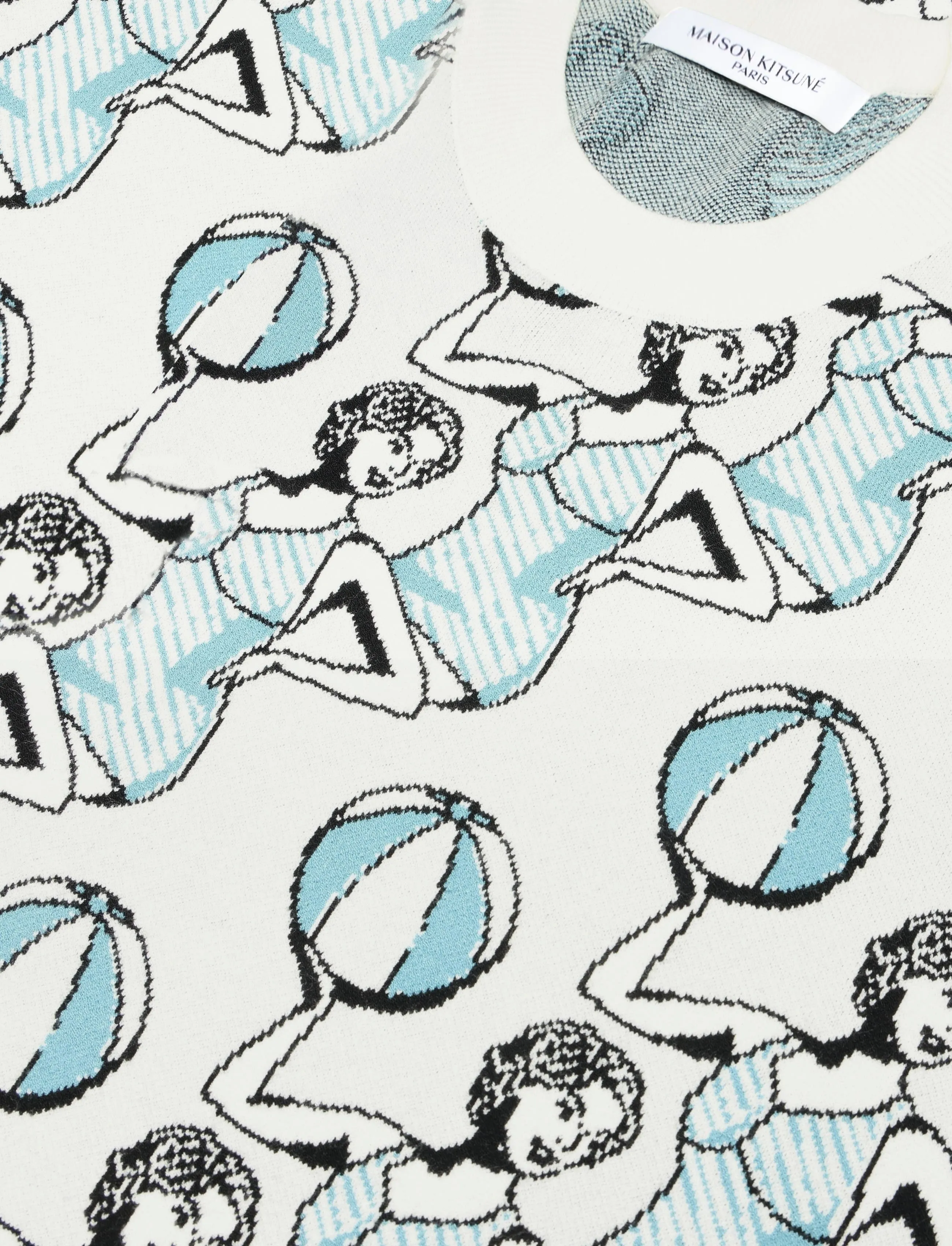 Maison Kitsune - DANCING GIRLS COMFORT JUMPER - multico design - 2