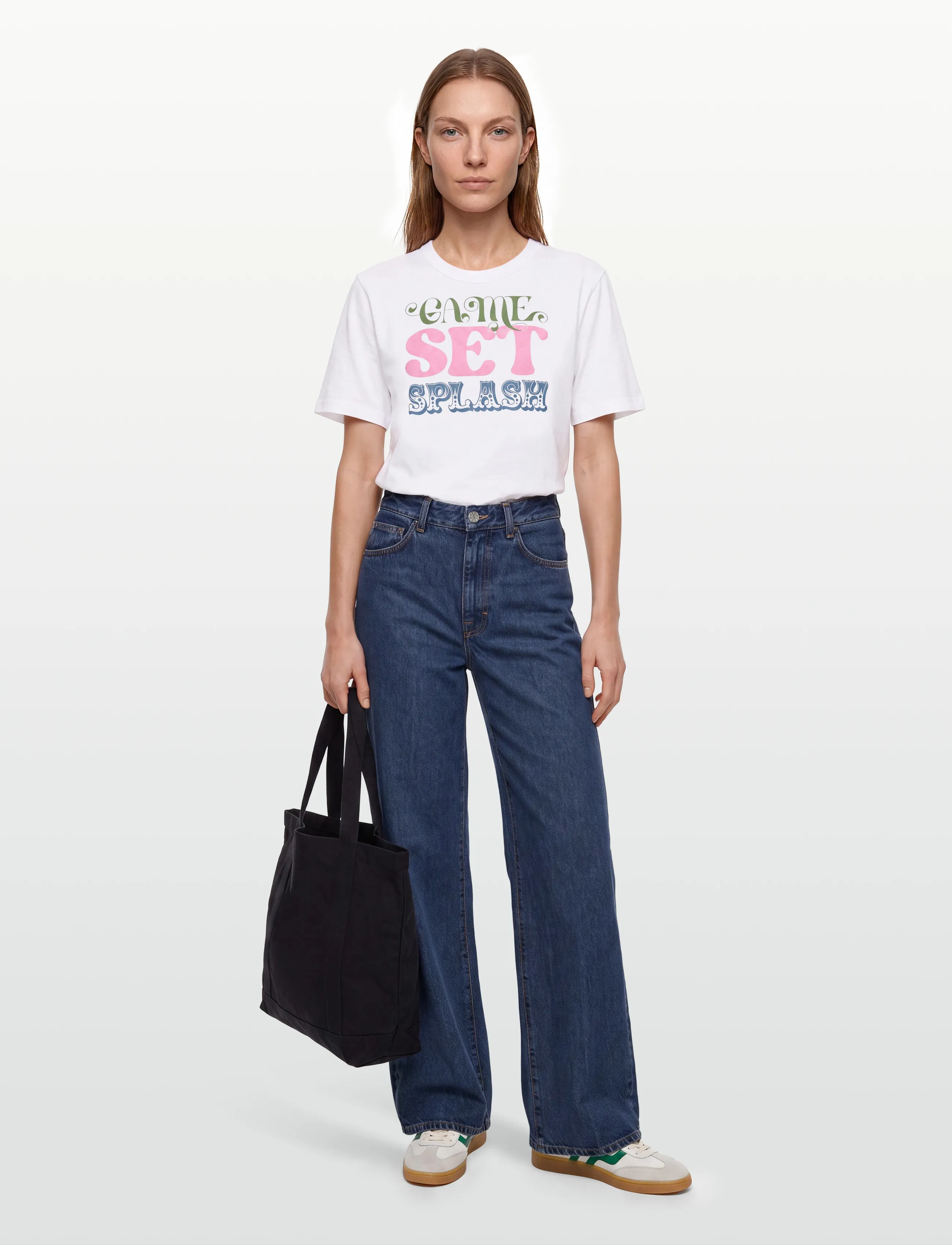 Maison Kitsune Game Set Splash Comfort Tee-Shirt, M, T-shirts & Oberteile, Weiß - Short-sleeved, Frauen