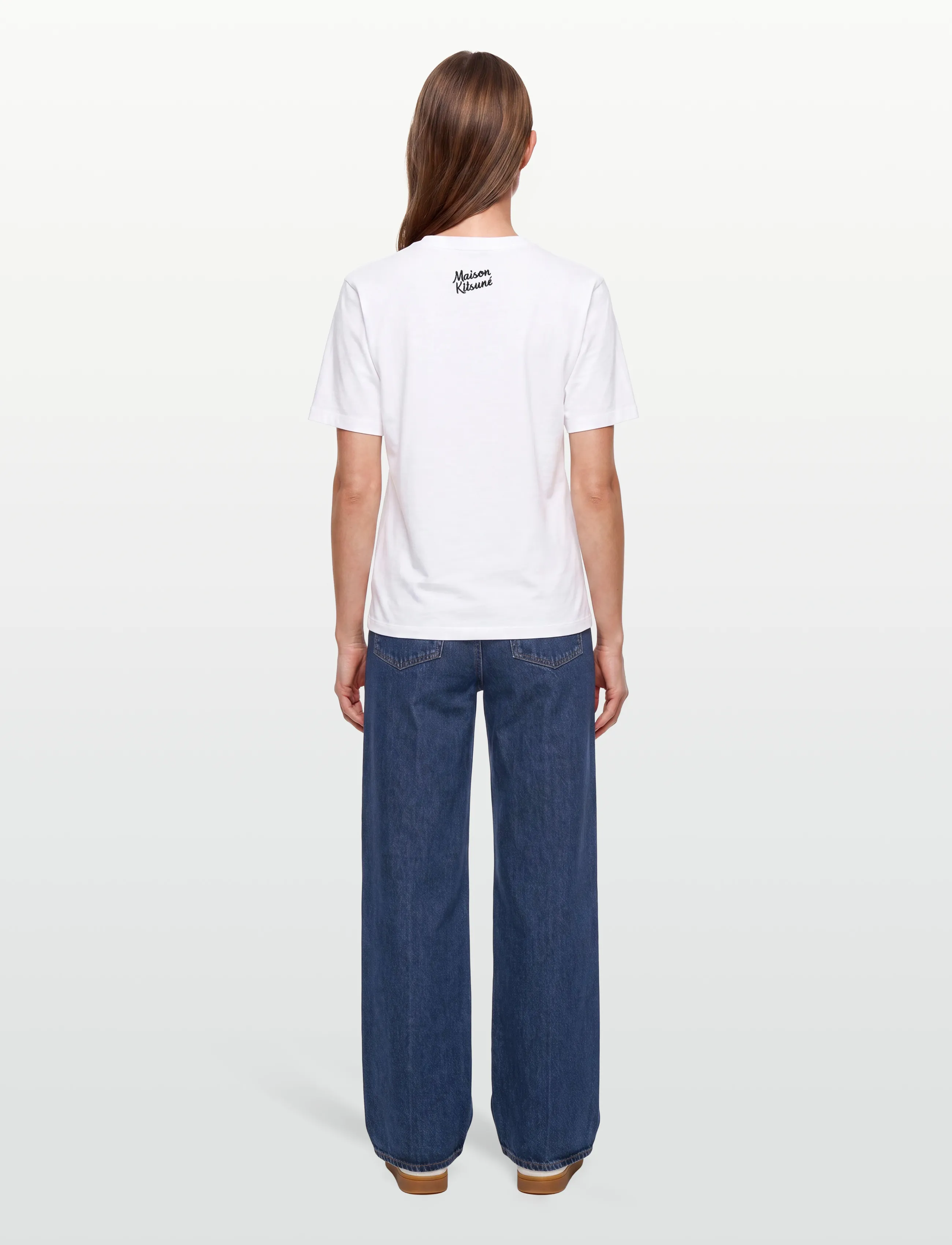 Maison Kitsune - GAME SET SPLASH COMFORT TEE-SHIRT - stuttermarbolir - white - 4