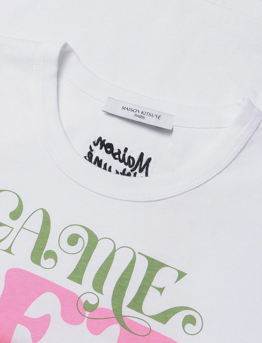 Maison Kitsune - GAME SET SPLASH COMFORT TEE-SHIRT - t-shirts - white - 5