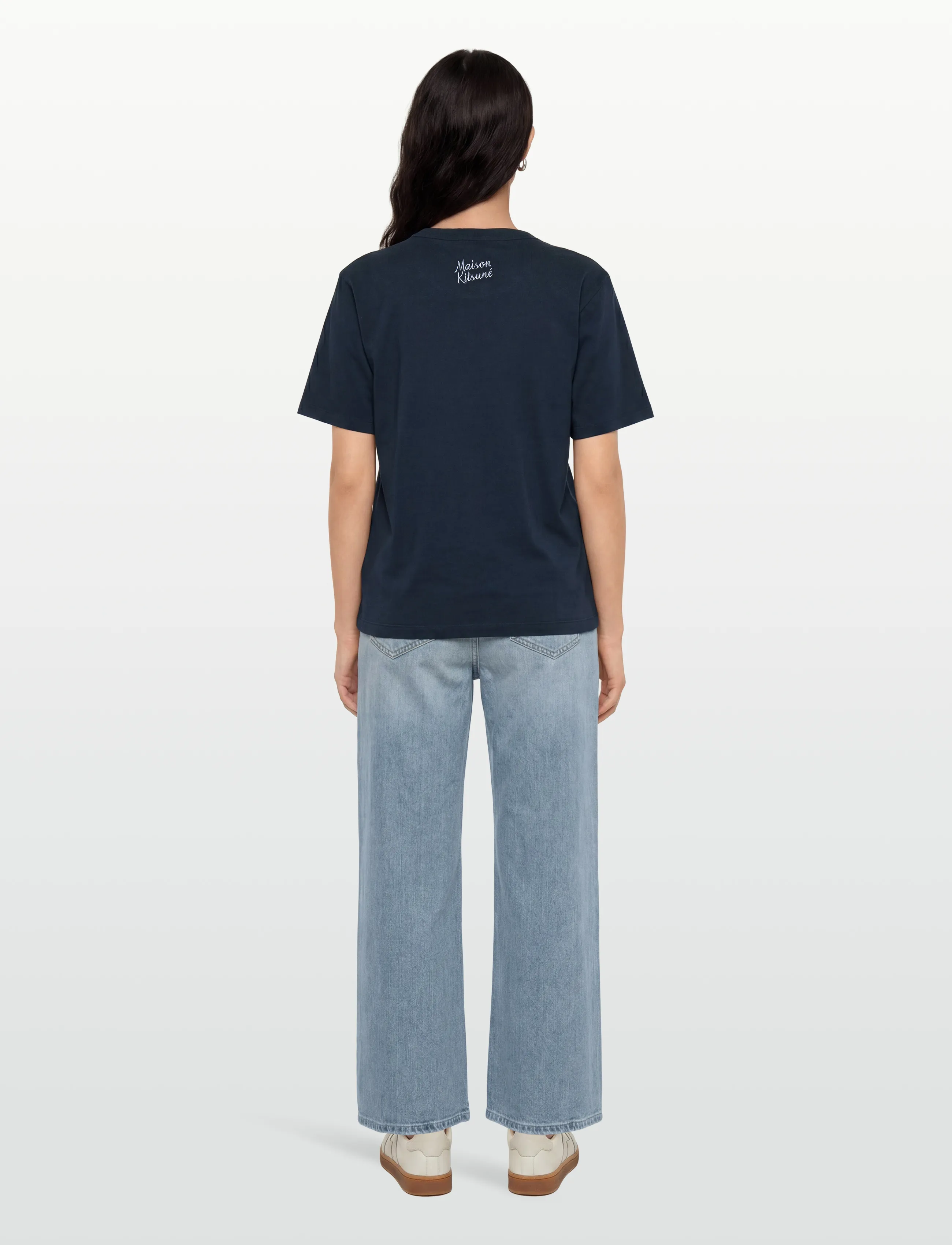 Maison Kitsune - GAME SET SPLASH COMFORT TEE-SHIRT - t-shirts - navy - 4